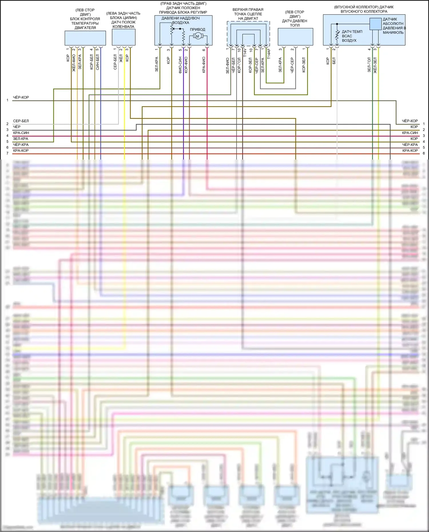 Atlas Volkswagen I рестайлинг (2020-2023): Электросхема двигателя 2.0л турбо (4 из 8) 