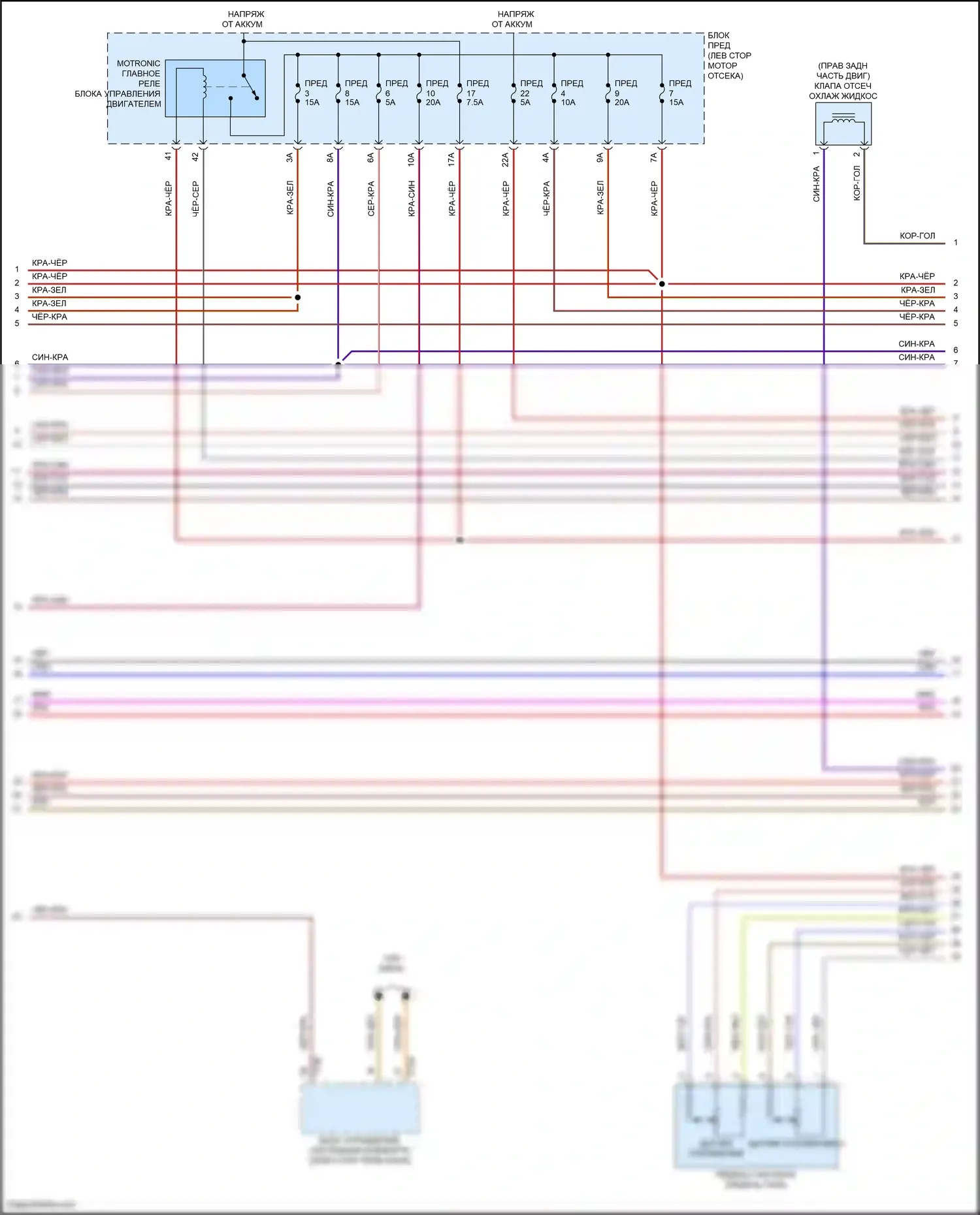 Atlas Volkswagen I рестайлинг (2020-2023): Электросхема двигателя 3.6л (3 из 7) 