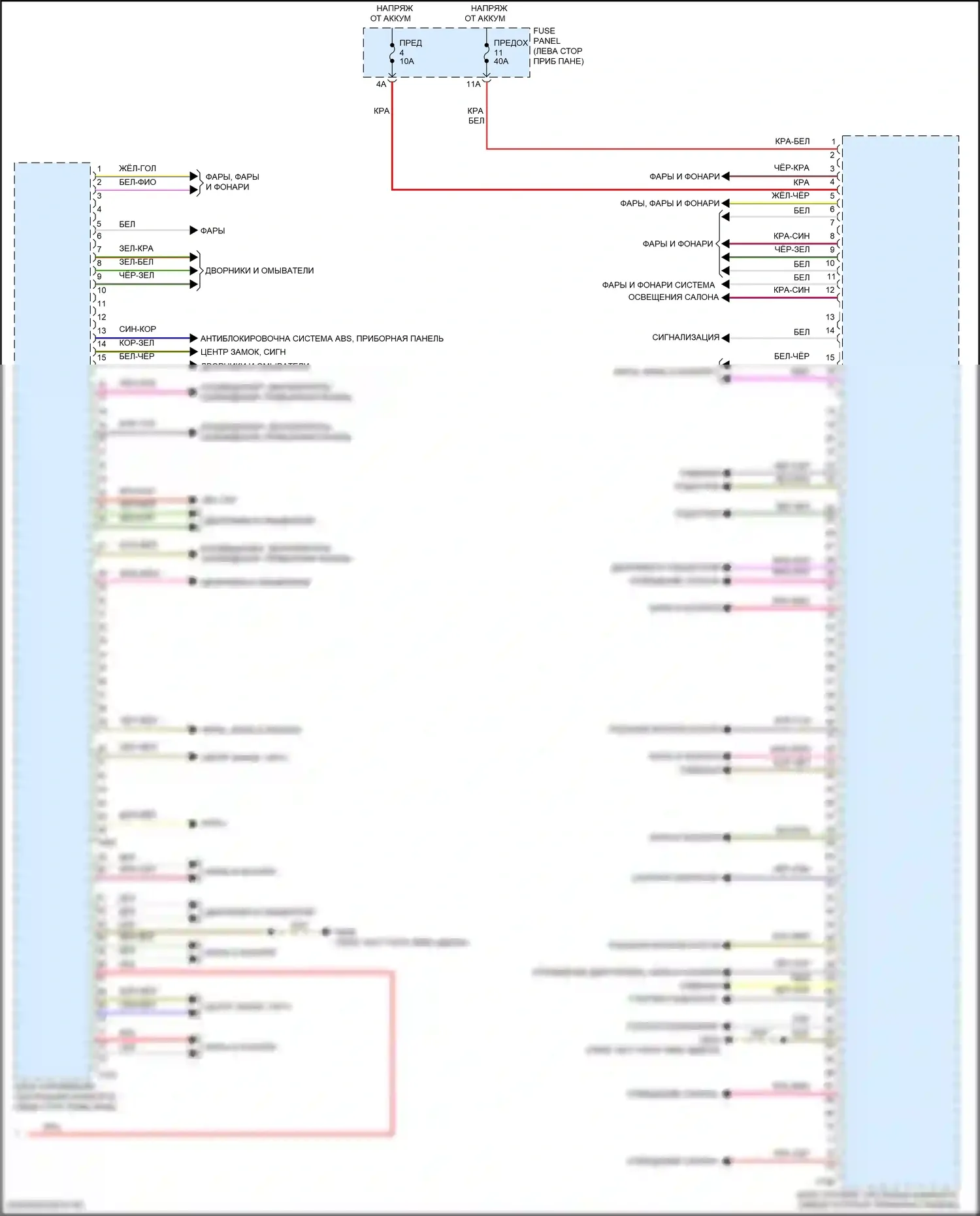 Atlas Volkswagen I (2017-2020): Электросхема блока управления системами комфорта (2 из 2) 