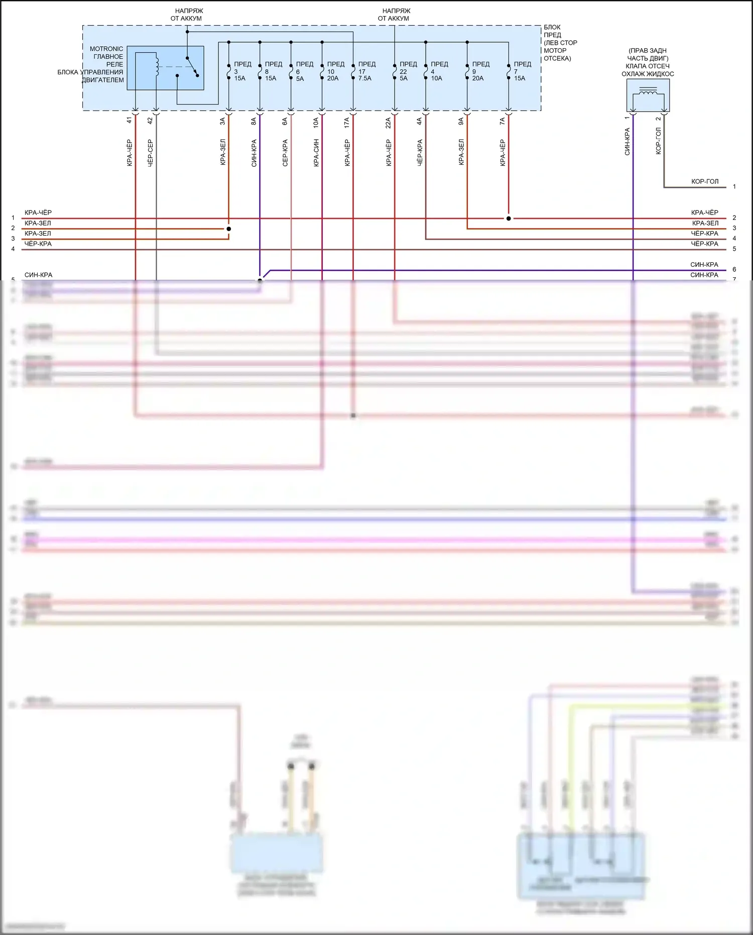 Atlas Volkswagen I (2017-2020): Электросхема двигателя 3.6л (3 из 7) 