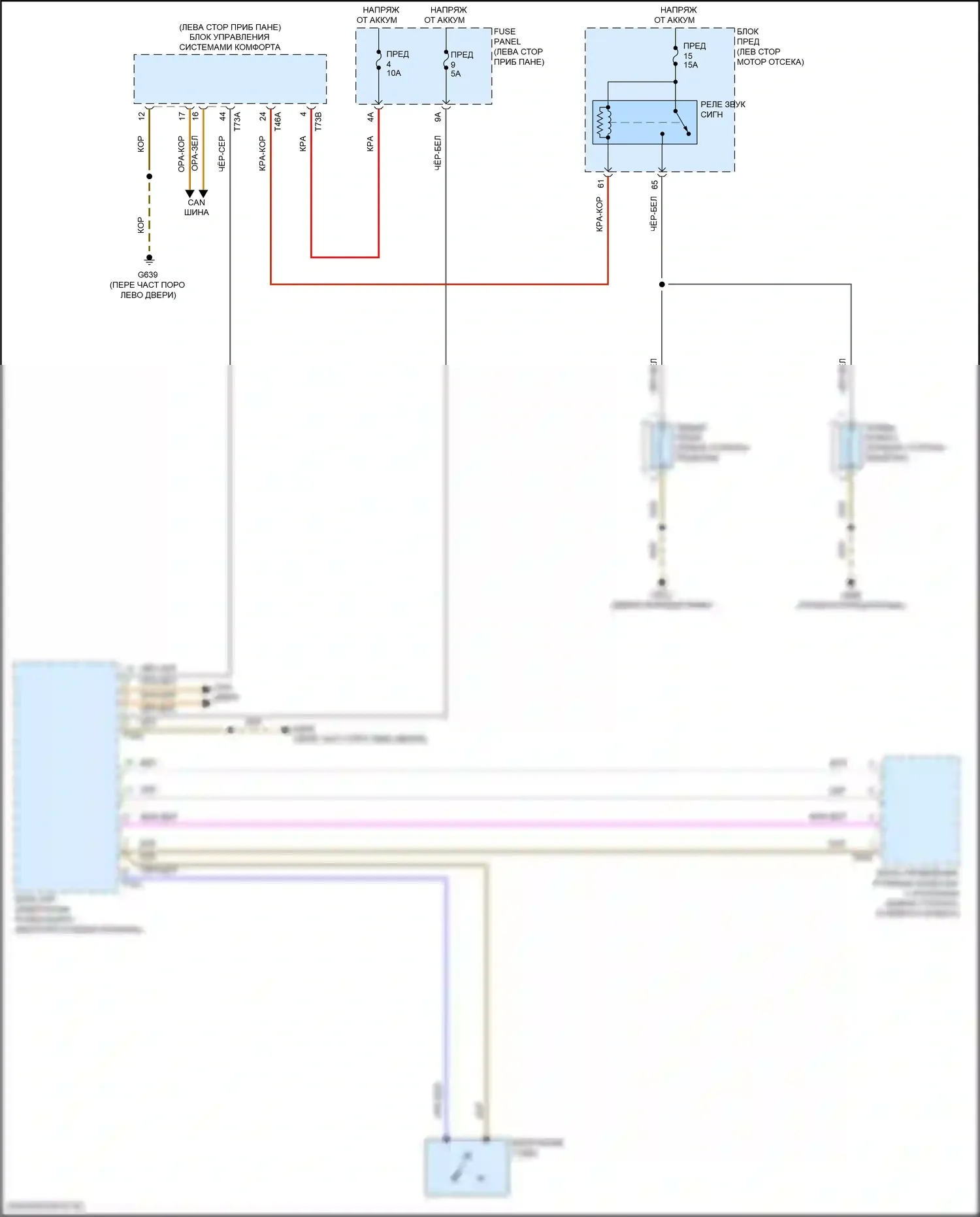 Atlas Volkswagen I (2017-2020): Электросхема клаксона 