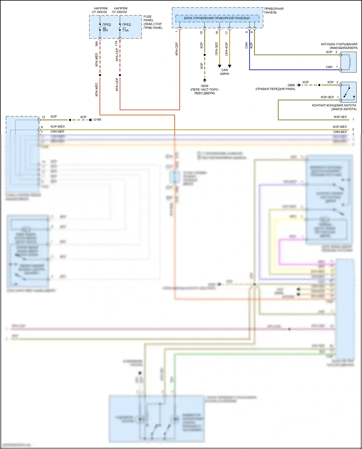 Atlas Volkswagen I (2017-2020): Электросхема центрального замка (2 из 3) 
