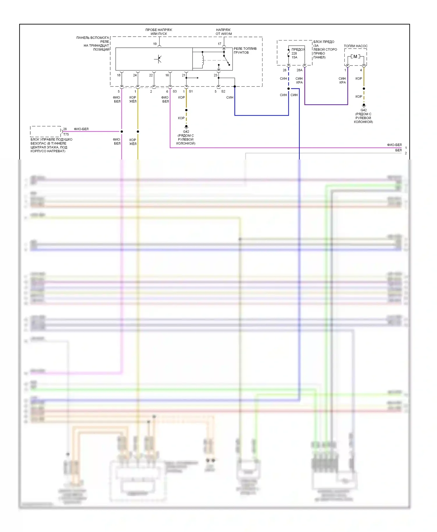Beetle Volkswagen A4 рестайлинг (2005-2011): Электросхема двигателя 2.5l, бит/с (3 из 5) 