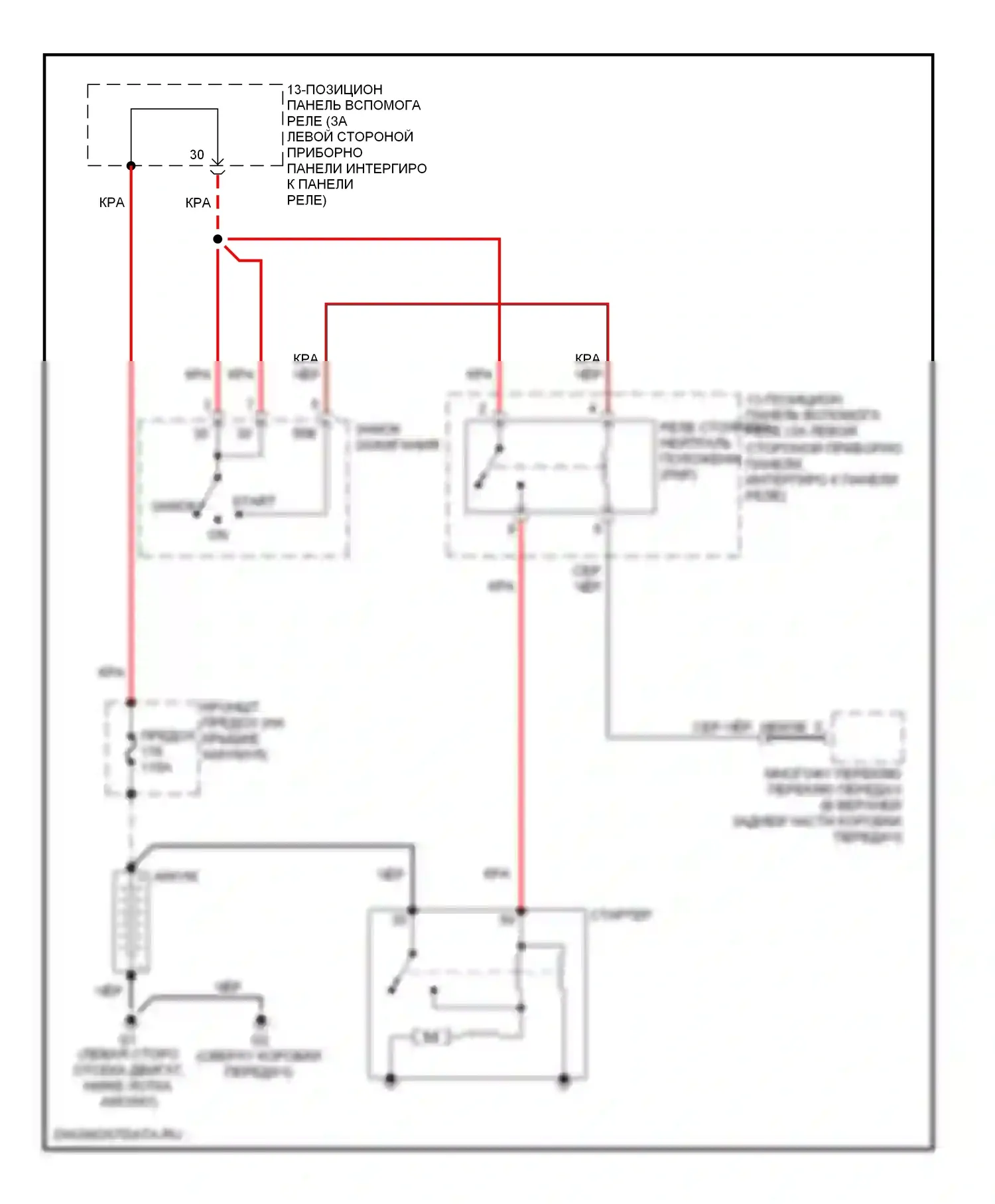 Beetle Volkswagen A4 рестайлинг (2005-2011): Электросхема стартера, автомат коробки передач кабриолет 