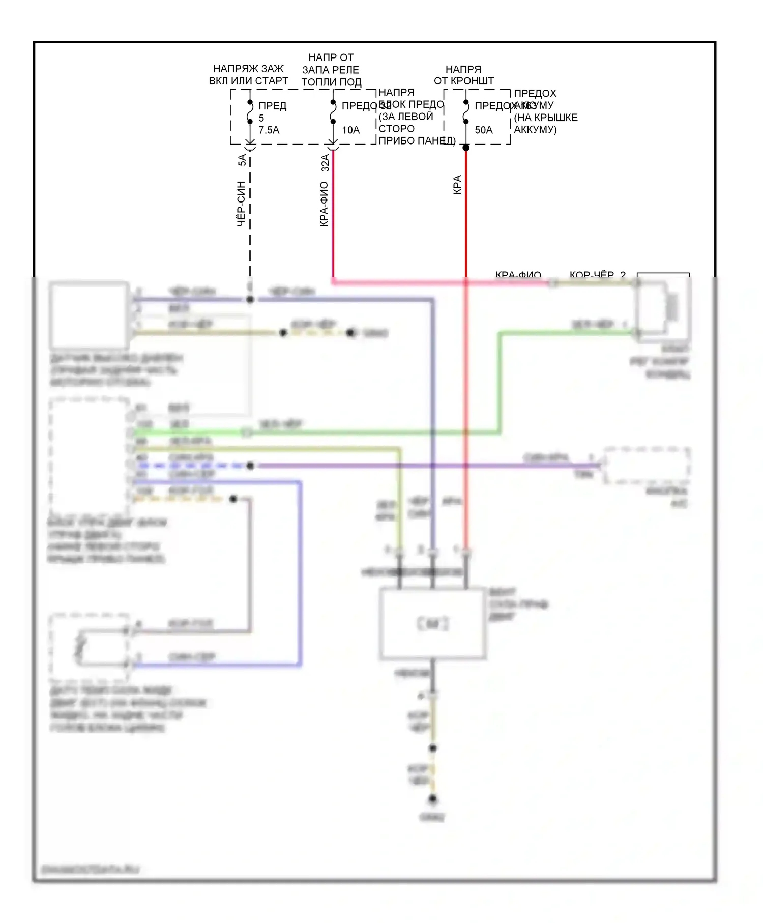 Beetle Volkswagen A4 рестайлинг (2005-2011): Электросхема вентилятора охлаждения 