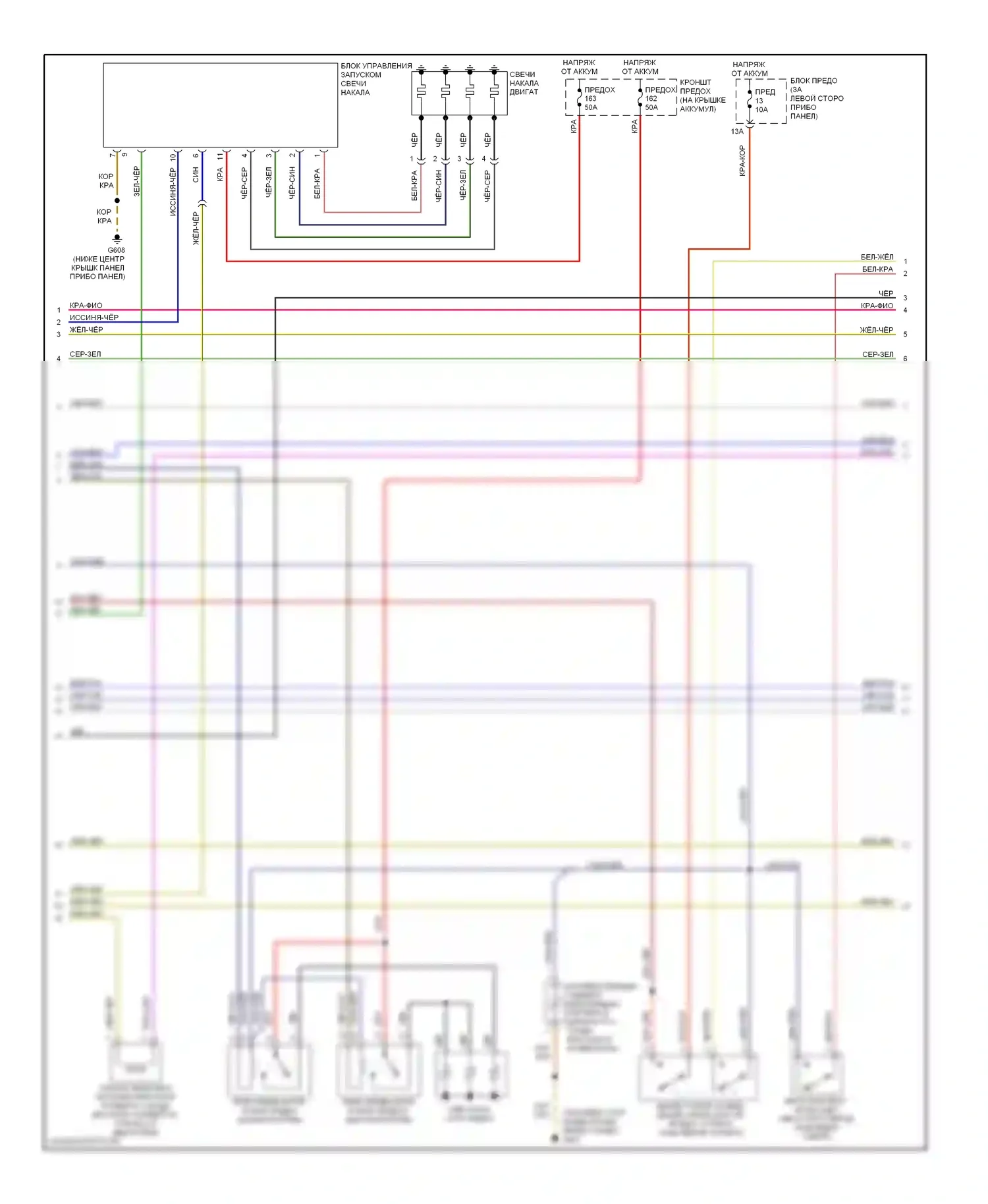 Beetle Volkswagen A4 (1997-2005): Электросхема двигателя 1.9л турбо дизель (2 из 3) 
