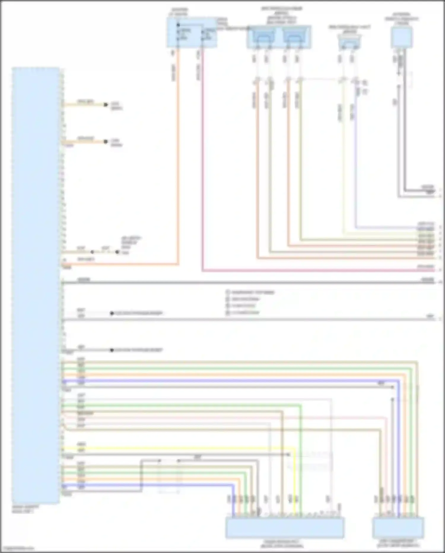 Beetle Volkswagen A5 (2011-2019): Электросхема навигации, без rns 510 с усилителем (1 из 3) 
