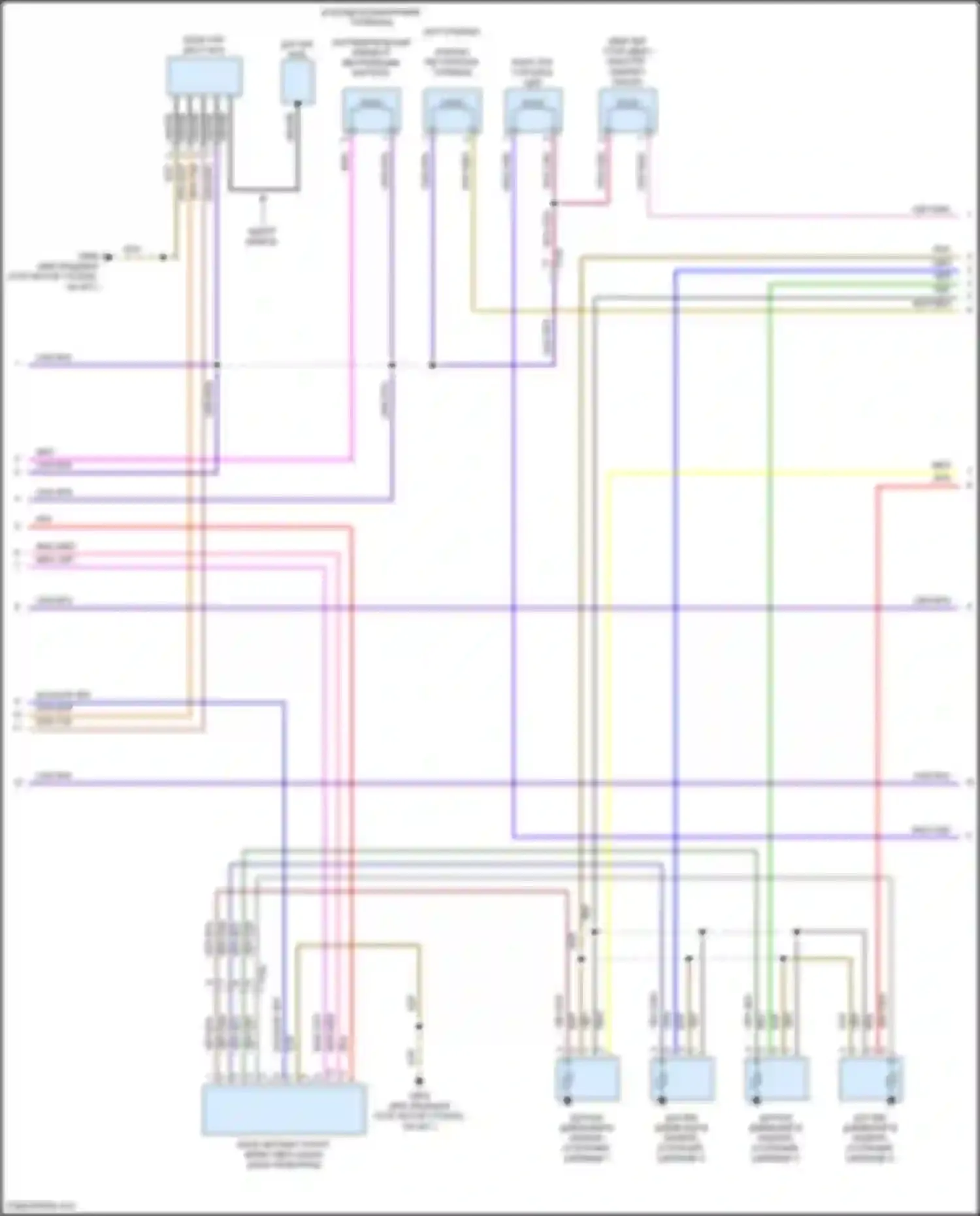 Электросхема подключения адаптерного кабеля для Volkswagen Beetle A5 (2011-2019)