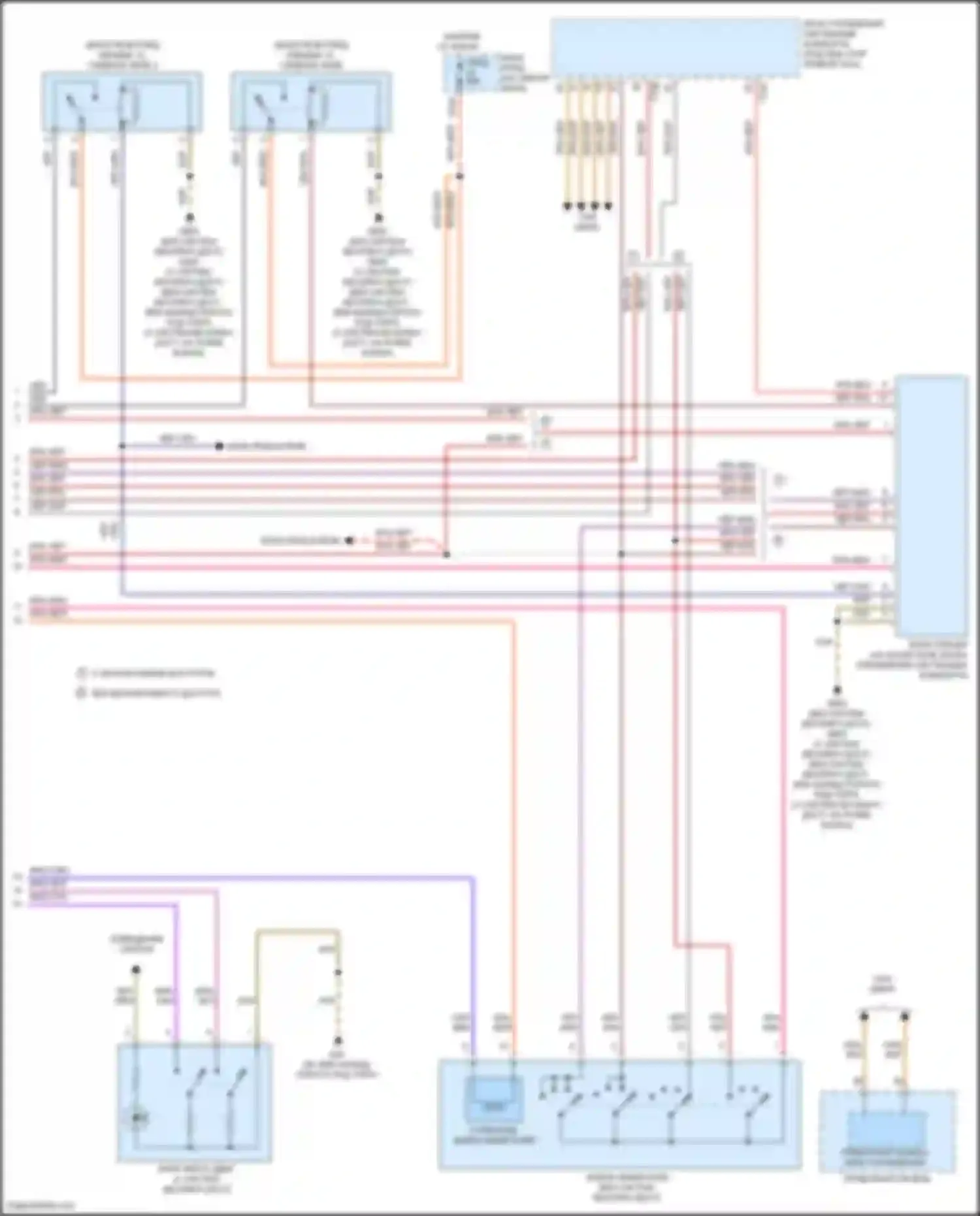 Электросхема подключения блока предохранителей и реле для Volkswagen Beetle A5 (2011-2019)
