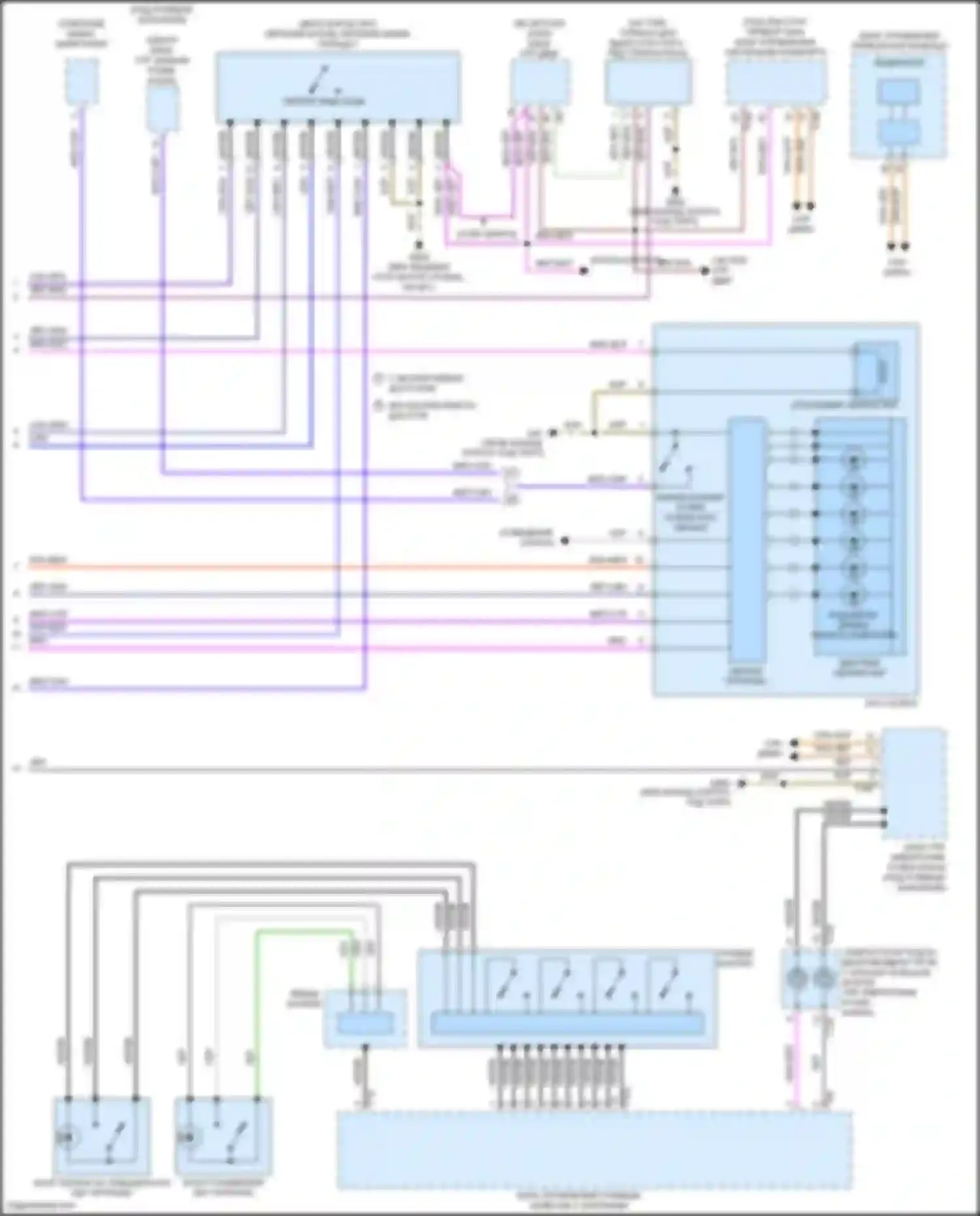 Электросхема подключения блока управления приборной панели для Volkswagen Beetle A5 (2011-2019)