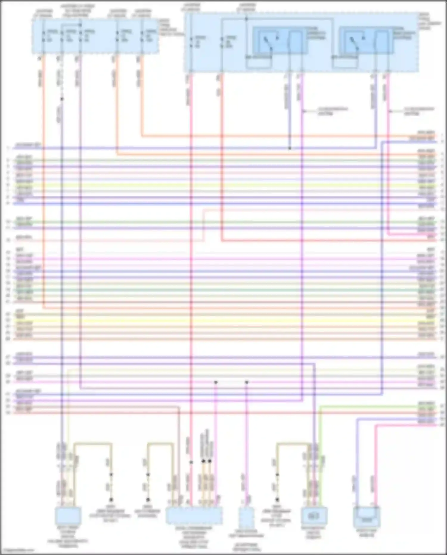 Электросхема подключения черно-синего провода для Volkswagen Beetle A5 (2011-2019)