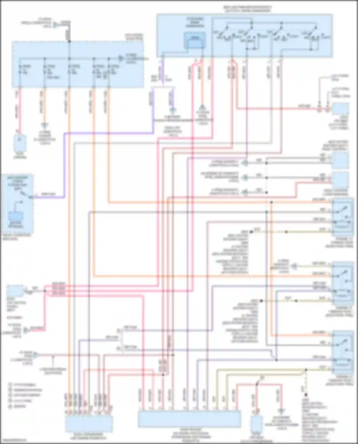 Электросхема подключения датчика блокировки стояночного положения рычага датчика для Volkswagen Beetle A5 (2011-2019)