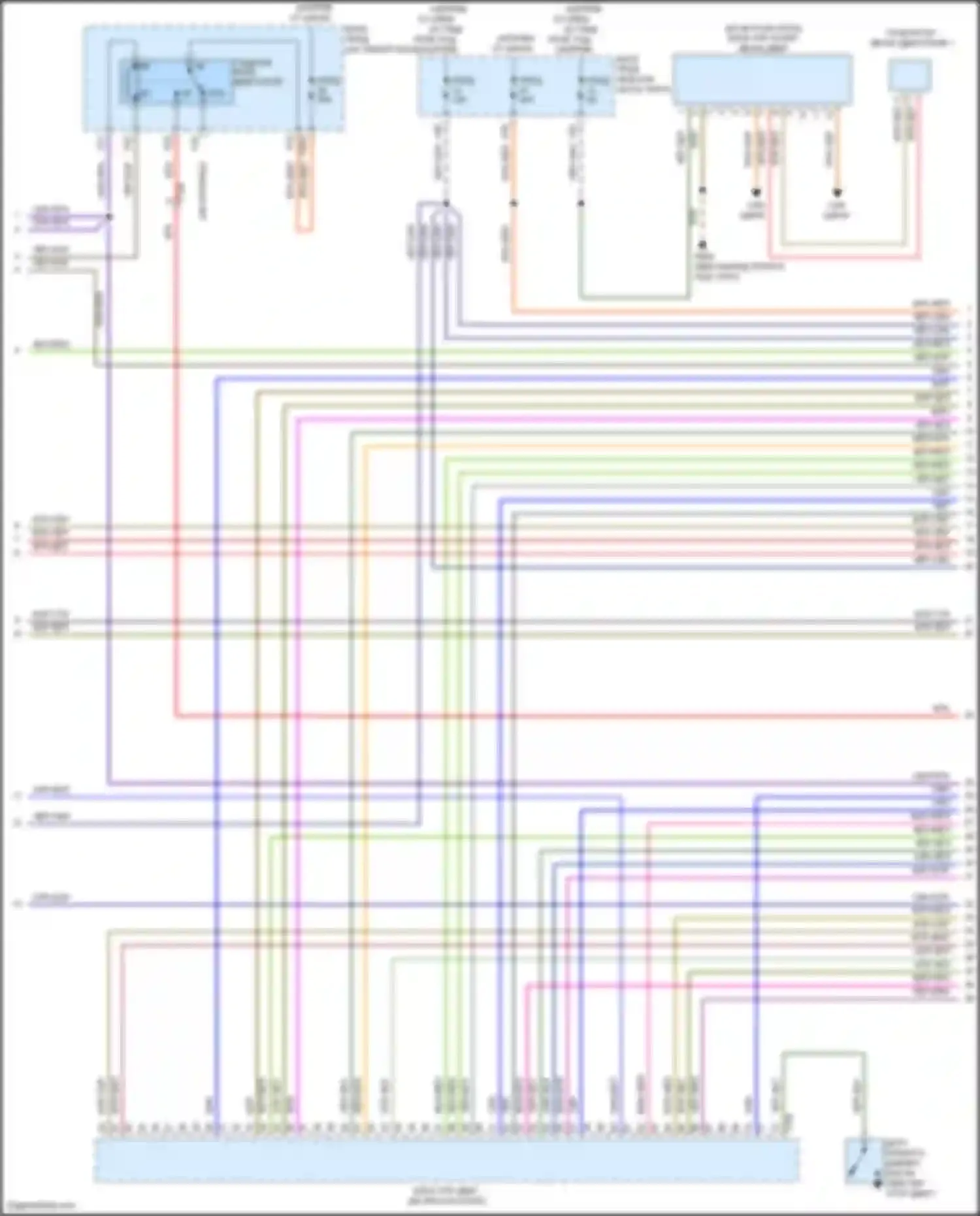 Электросхема подключения главного реле двигателя для Volkswagen Beetle A5 (2011-2019)