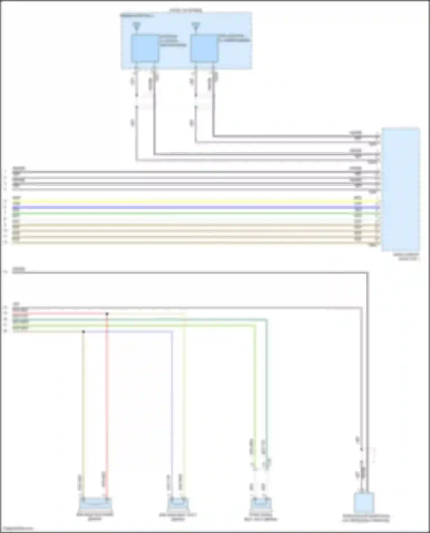 Электросхема подключения gps-антенна для Volkswagen Beetle A5 (2011-2019)