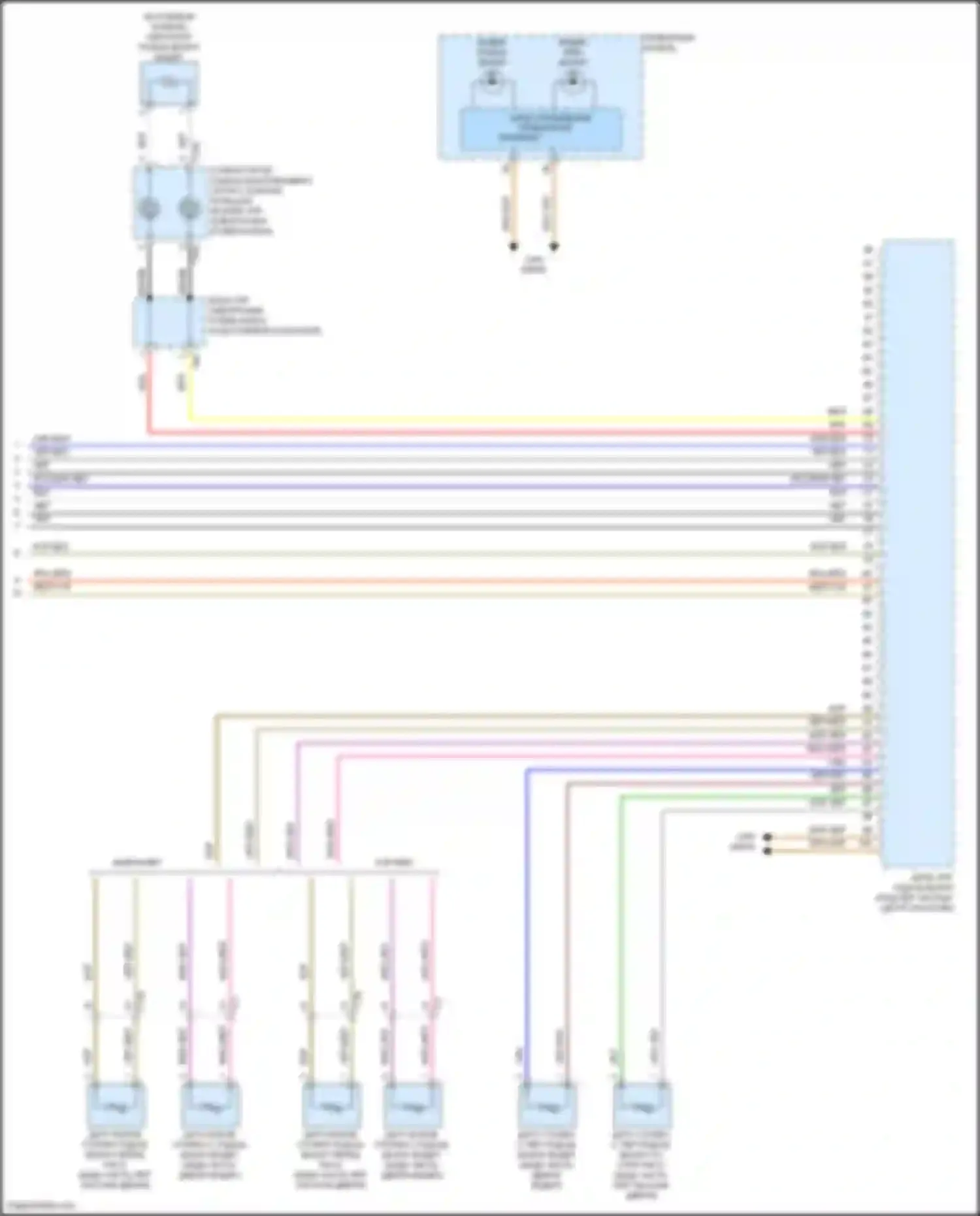 Электросхема подключения индикатора подушки безопасности для Volkswagen Beetle A5 (2011-2019)
