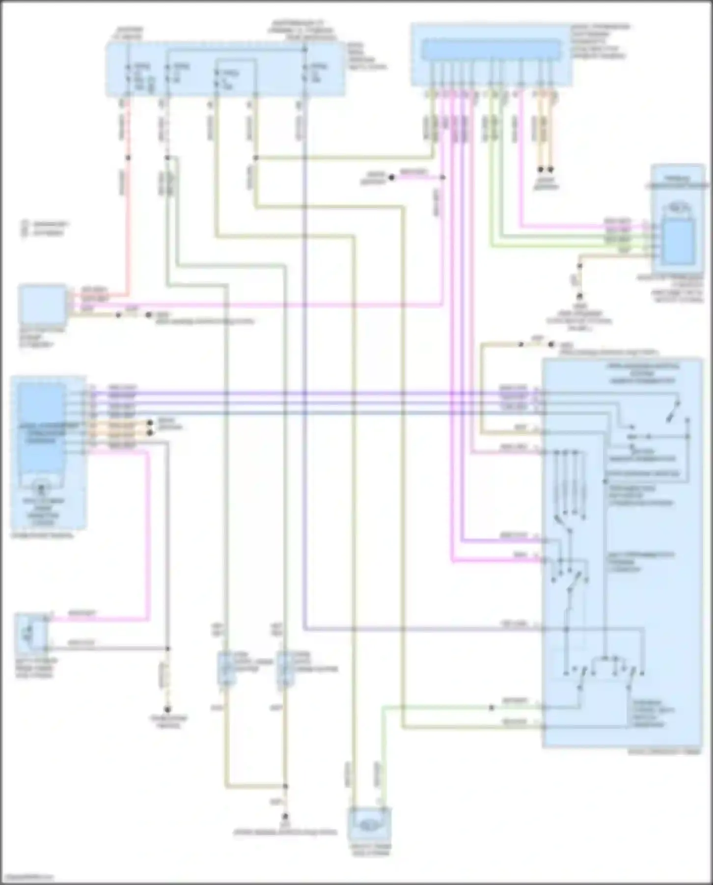 Электросхема подключения кнопки памяти индикатора для Volkswagen Beetle A5 (2011-2019)