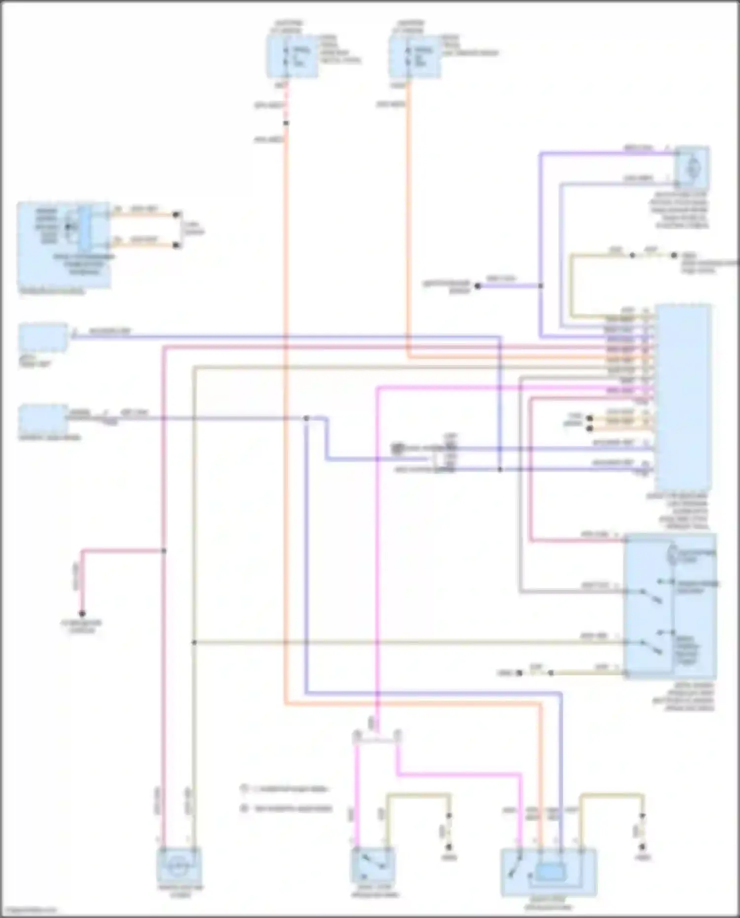 Электросхема подключения концевик лампы заднего хода для Volkswagen Beetle A5 (2011-2019)