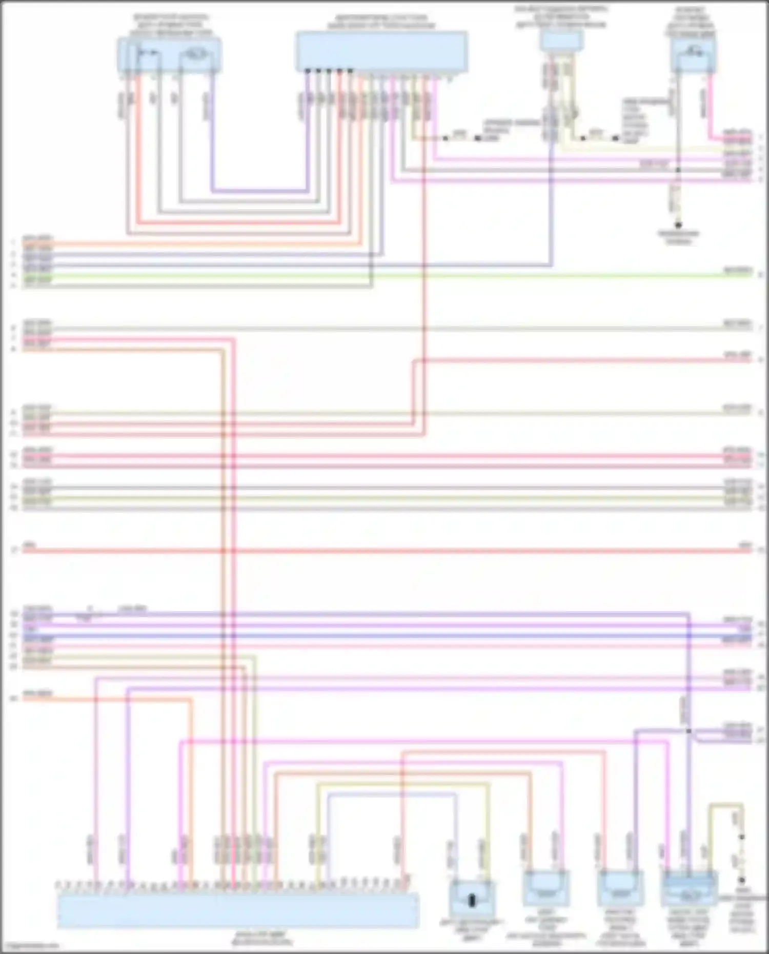Электросхема подключения коричнево-голубого провода для Volkswagen Beetle A5 (2011-2019)