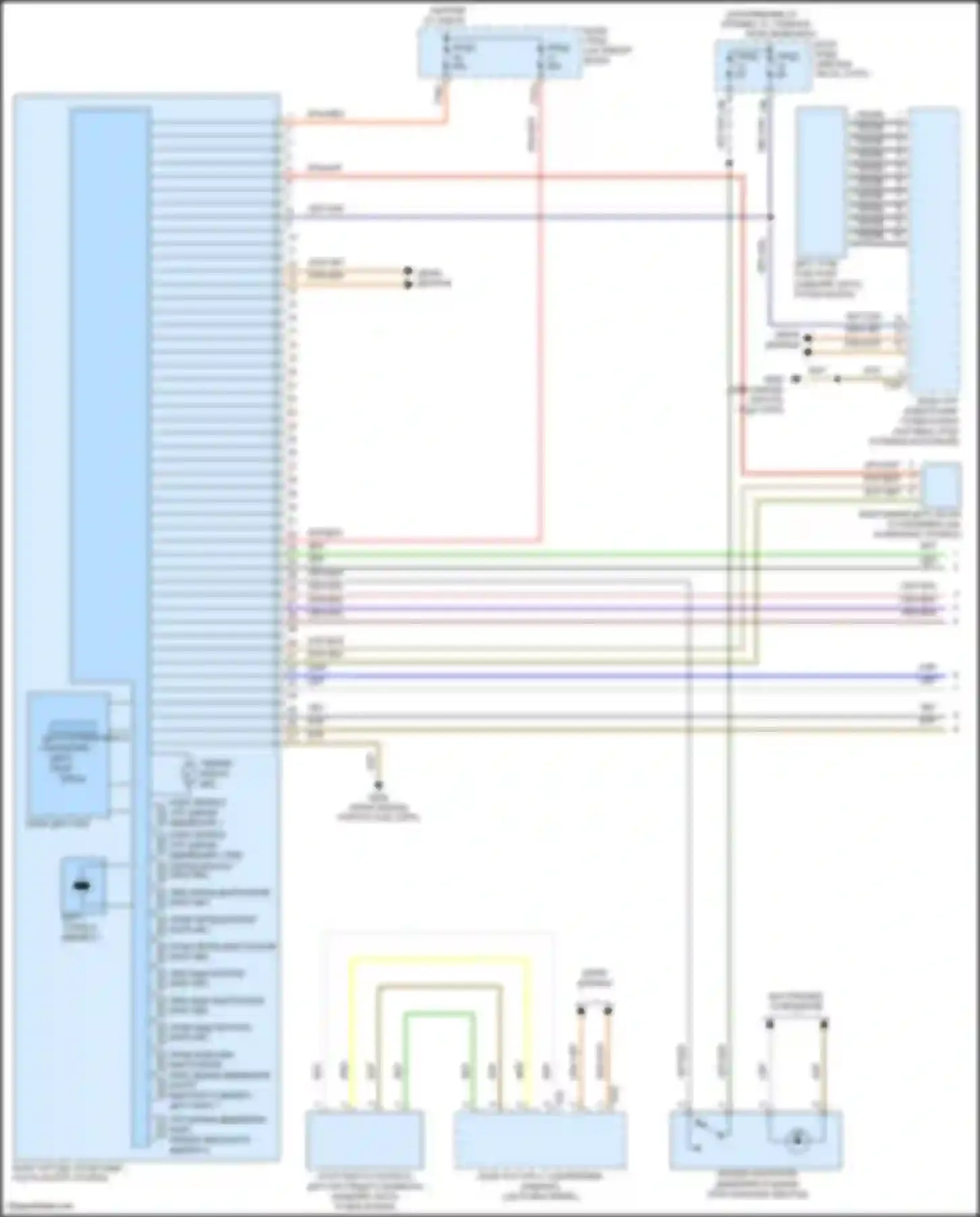 Электросхема подключения красно-белого провода для Volkswagen Beetle A5 (2011-2019)