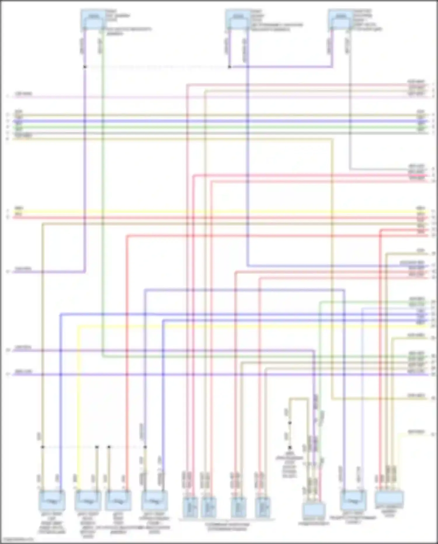 Электросхема подключения красно-синие провода для Volkswagen Beetle A5 (2011-2019)