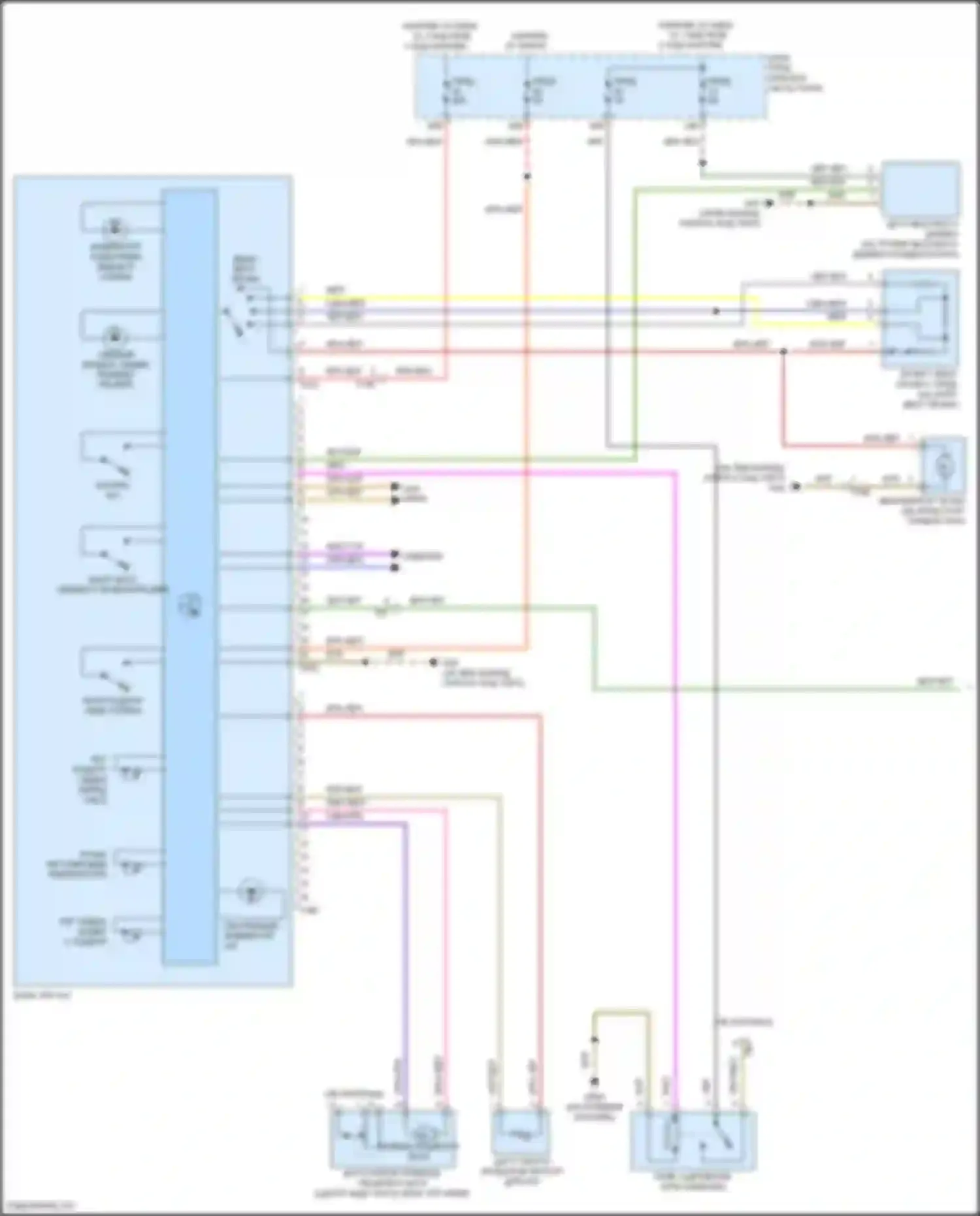 Электросхема подключения напряжения от клеммы 15, главного реле 2 включённого для Volkswagen Beetle A5 (2011-2019)