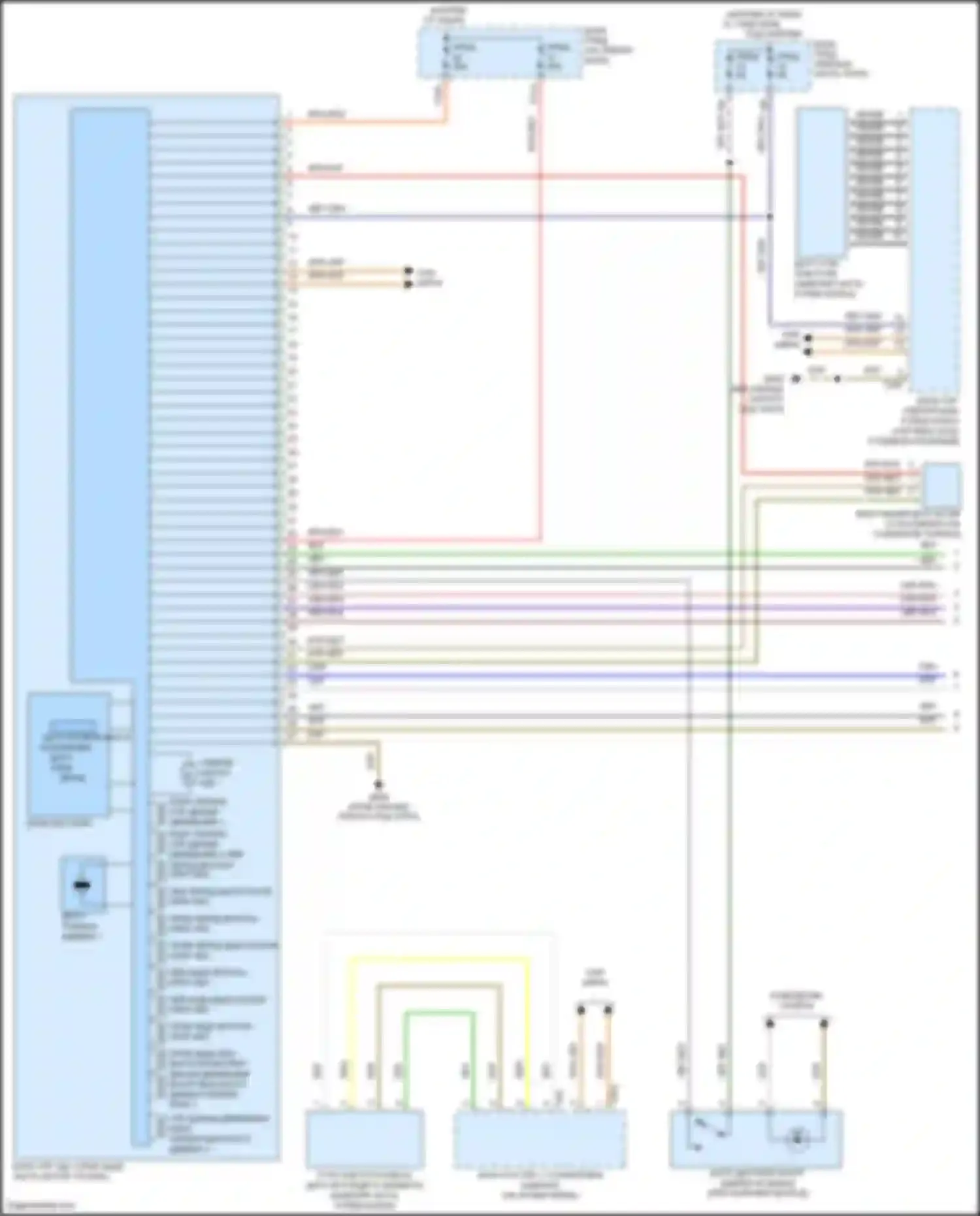 Электросхема подключения напряжения от клеммы 15, главного реле под напряжения для Volkswagen Beetle A5 (2011-2019)