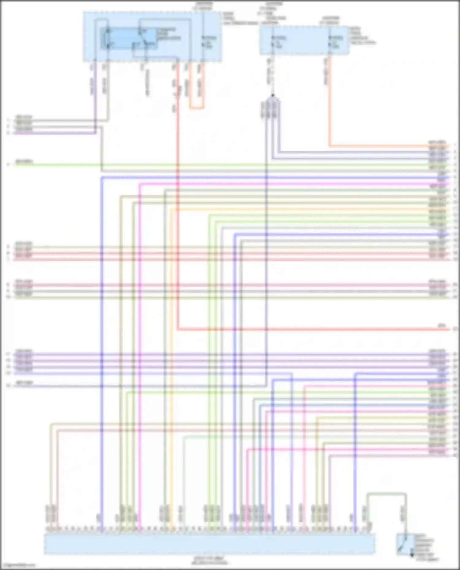 Электросхема подключения напряжения от клеммы 15, главного реле включённого для Volkswagen Beetle A5 (2011-2019)