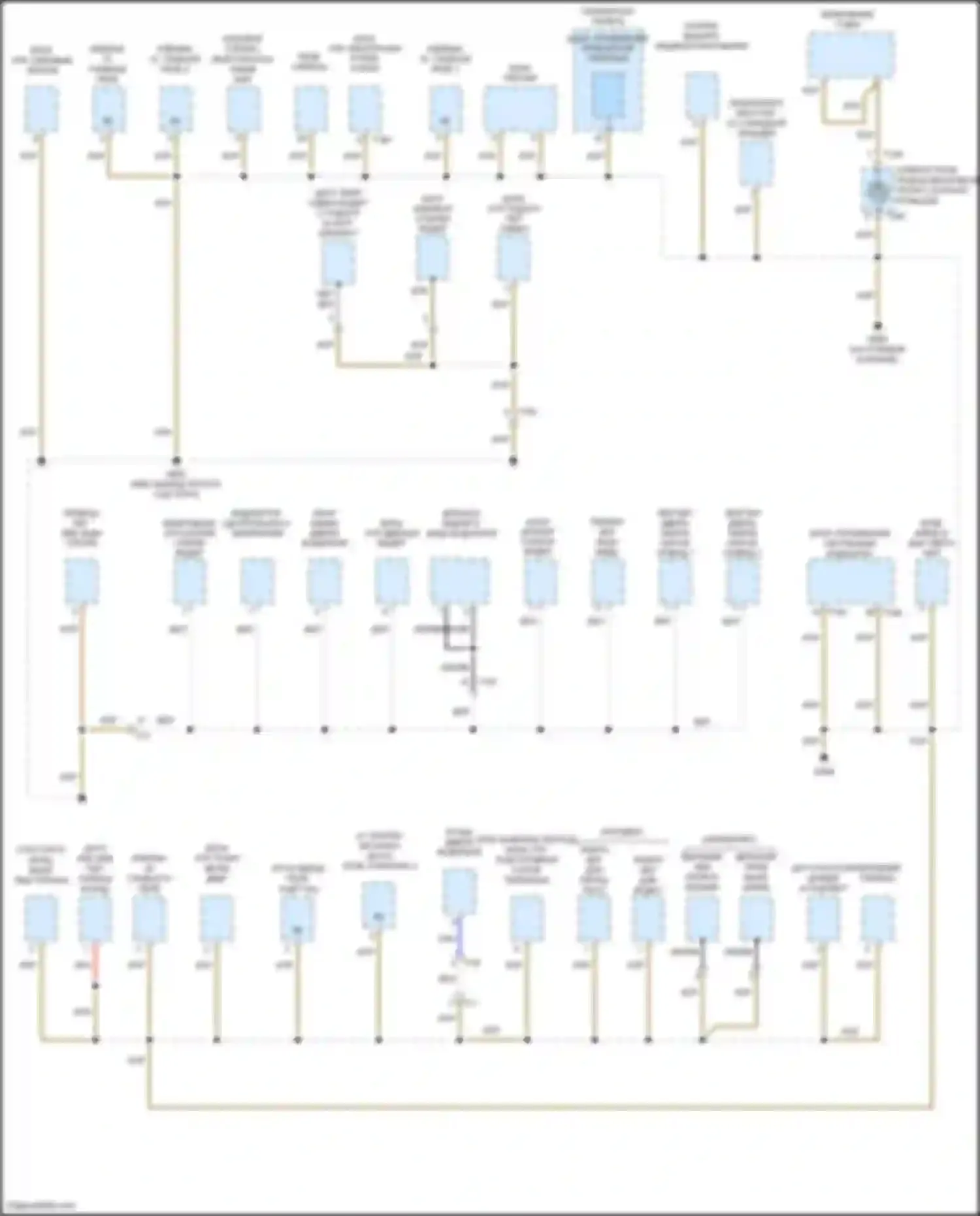 Электросхема подключения привода регулятора левого заднего стекла для Volkswagen Beetle A5 (2011-2019)