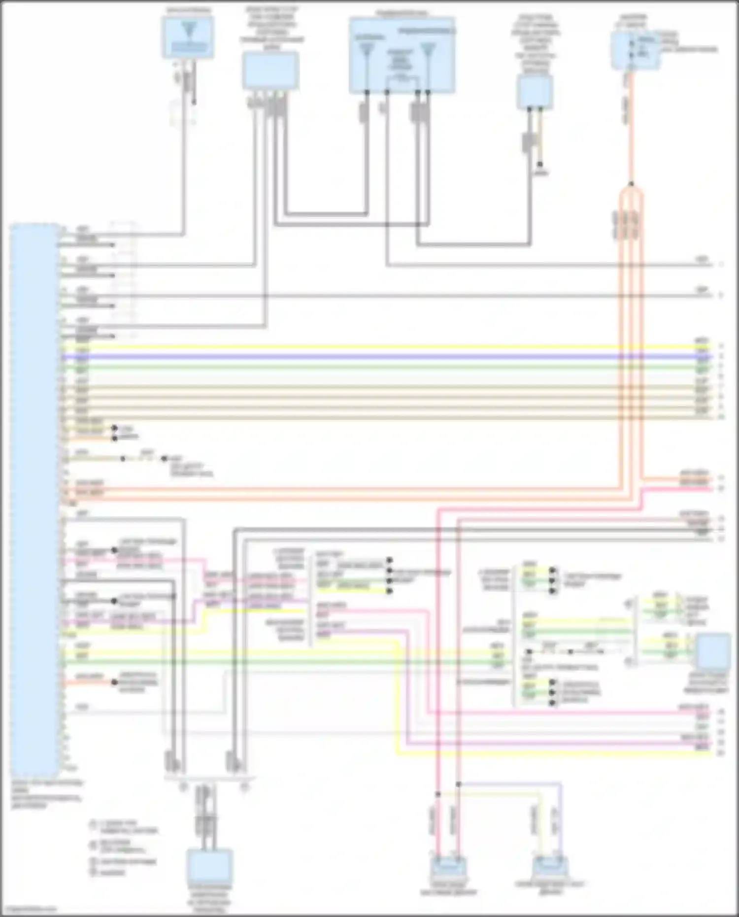 Электросхема подключения с мультимедиа для Volkswagen Beetle A5 (2011-2019)