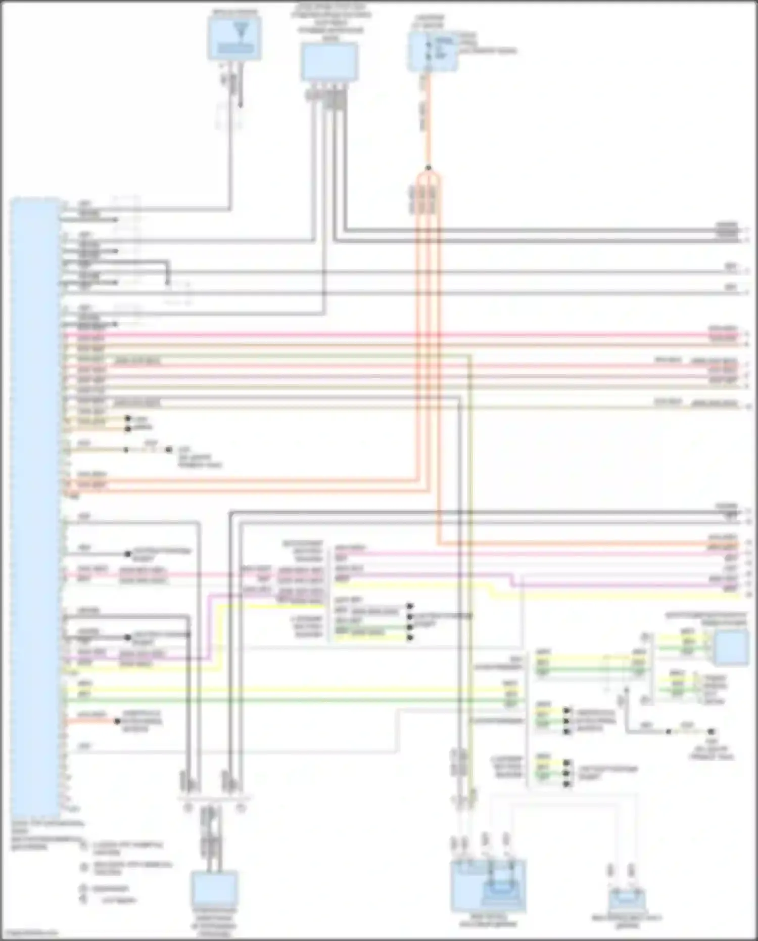 Электросхема подключения шины данных для Volkswagen Beetle A5 (2011-2019)