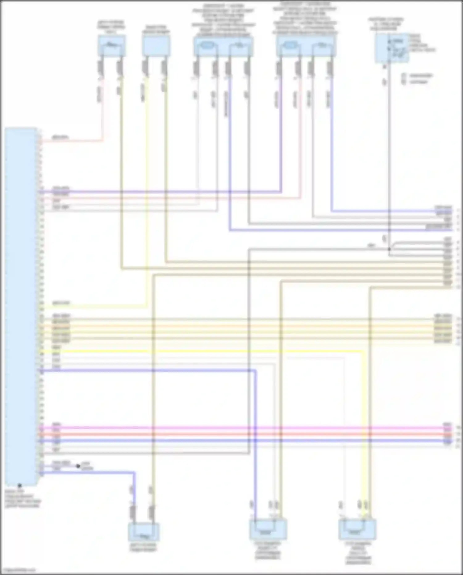 Электросхема подключения шины данных для Volkswagen Beetle A5 (2011-2019)