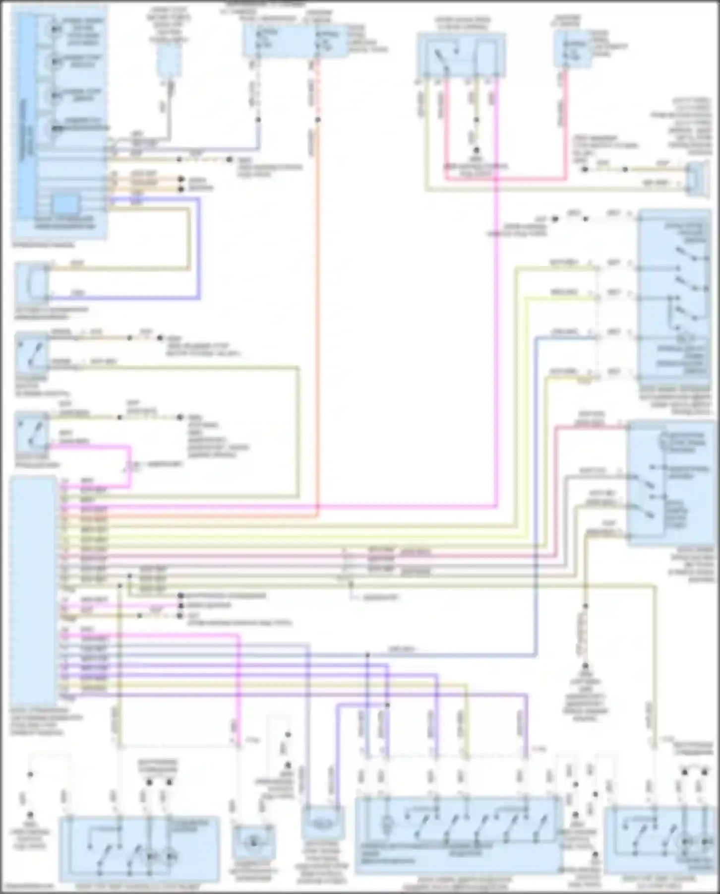 Электросхема подключения синего провода для Volkswagen Beetle A5 (2011-2019)