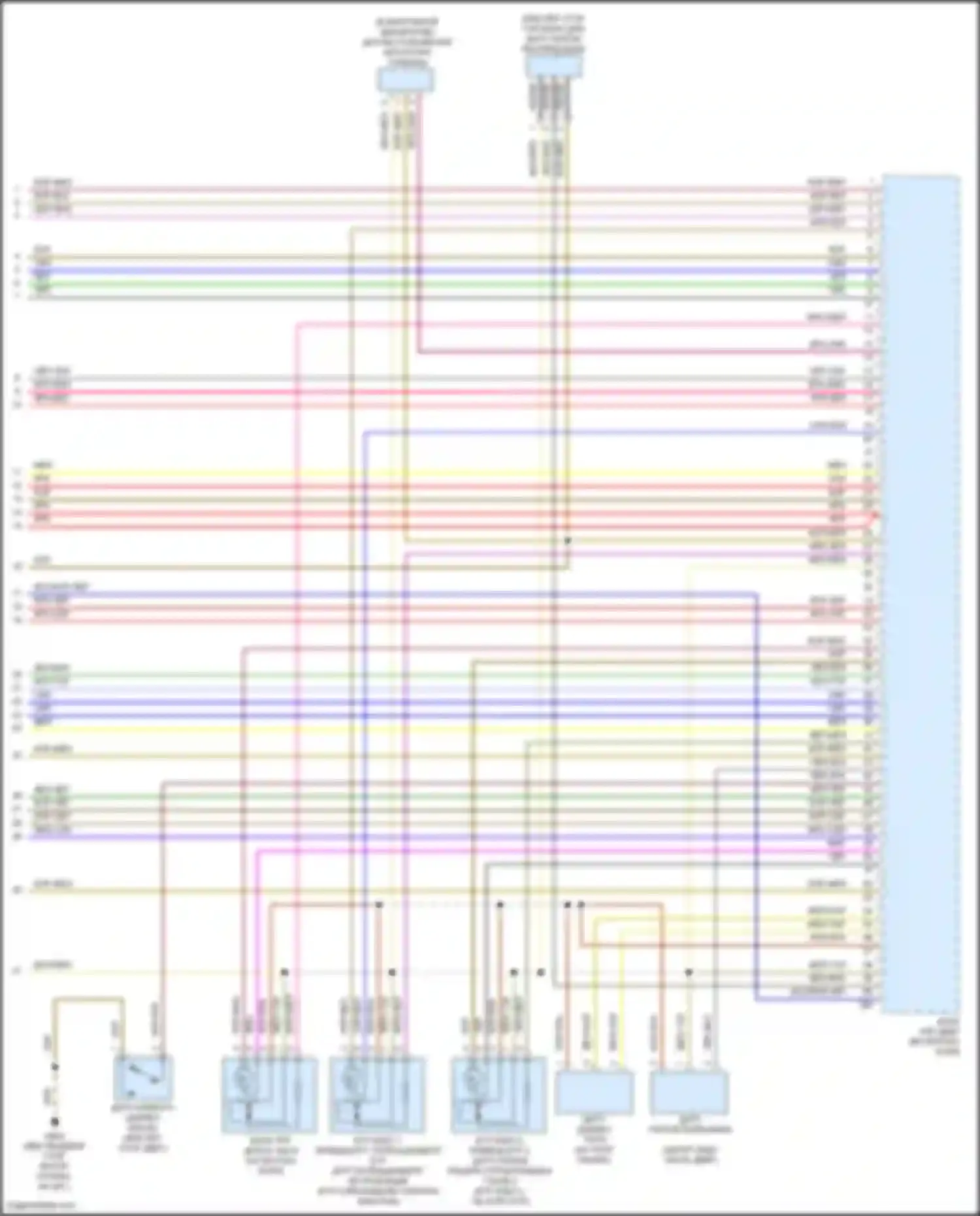 Электросхема подключения зелено-белого провода для Volkswagen Beetle A5 (2011-2019)