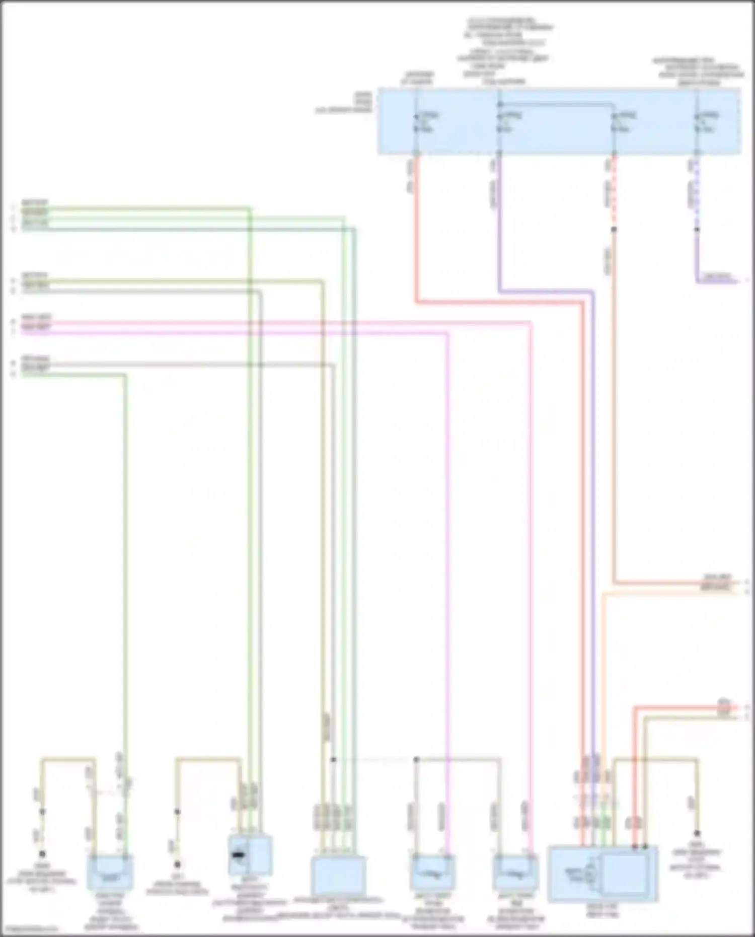 Электросхема подключения зелено-фиолетового провода для Volkswagen Beetle A5 (2011-2019)