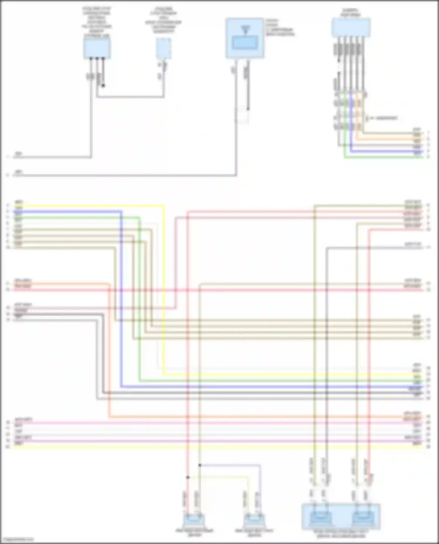 Электросхема подключения жёлтого провода для Volkswagen Beetle A5 (2011-2019)