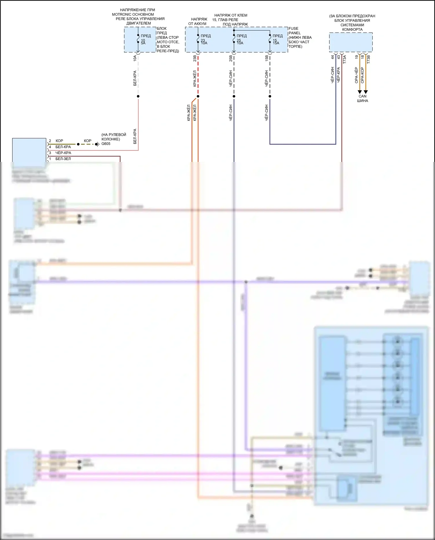 Bora Volkswagen III (2012-2018): 1,8л турбо, электросхема блокировки селектора, без dsg 
