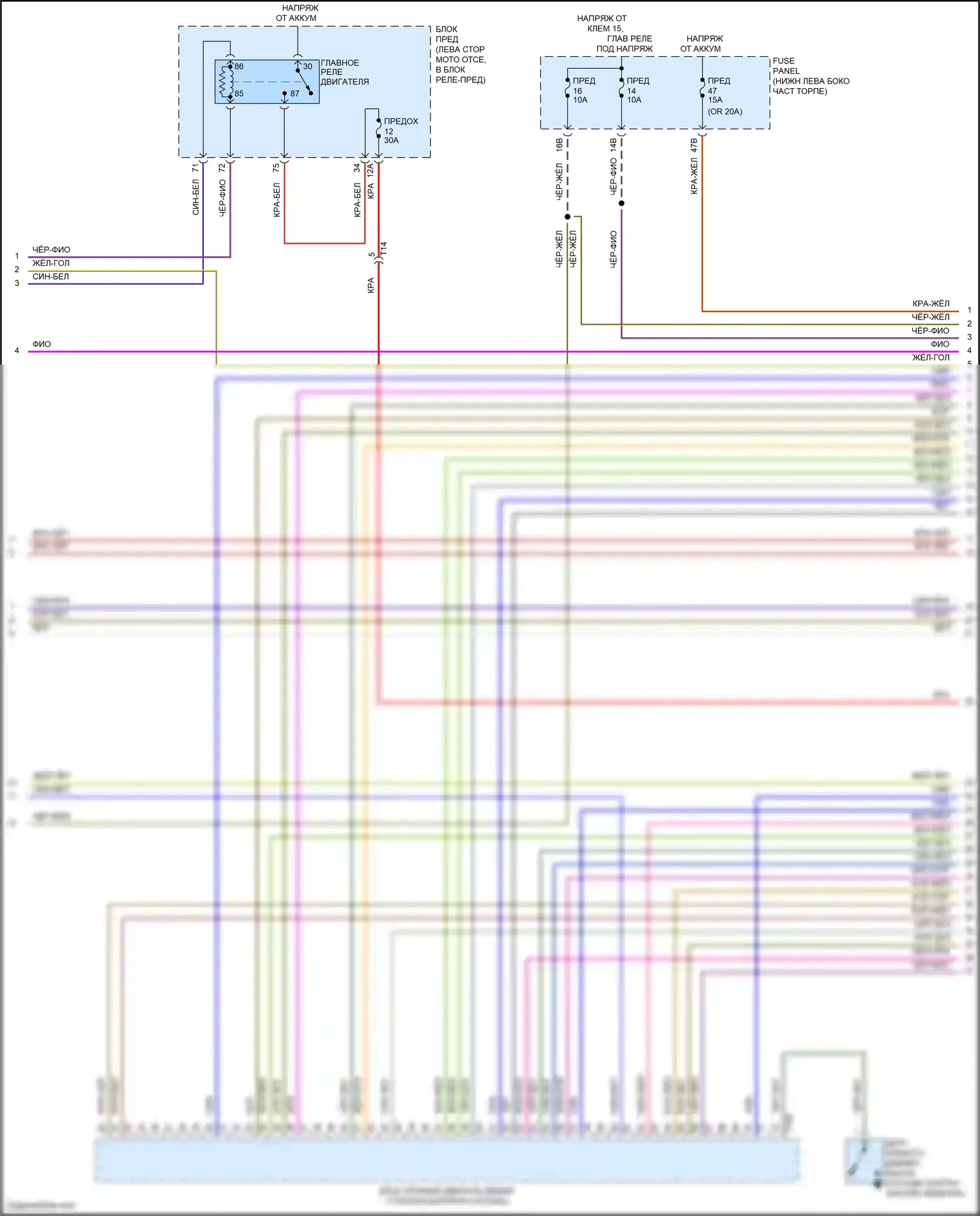 Bora Volkswagen III (2012-2018): Электросхема двигателя 1.8л турбо (3 из 6) 