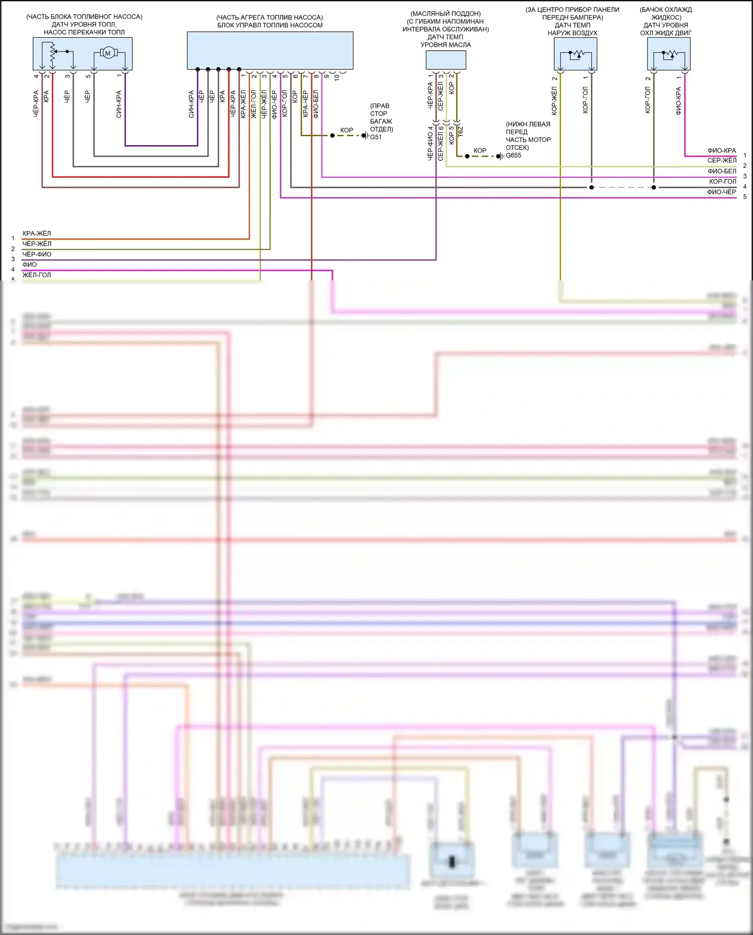 Bora Volkswagen III (2012-2018): Электросхема двигателя 1.8л турбо (5 из 6) 