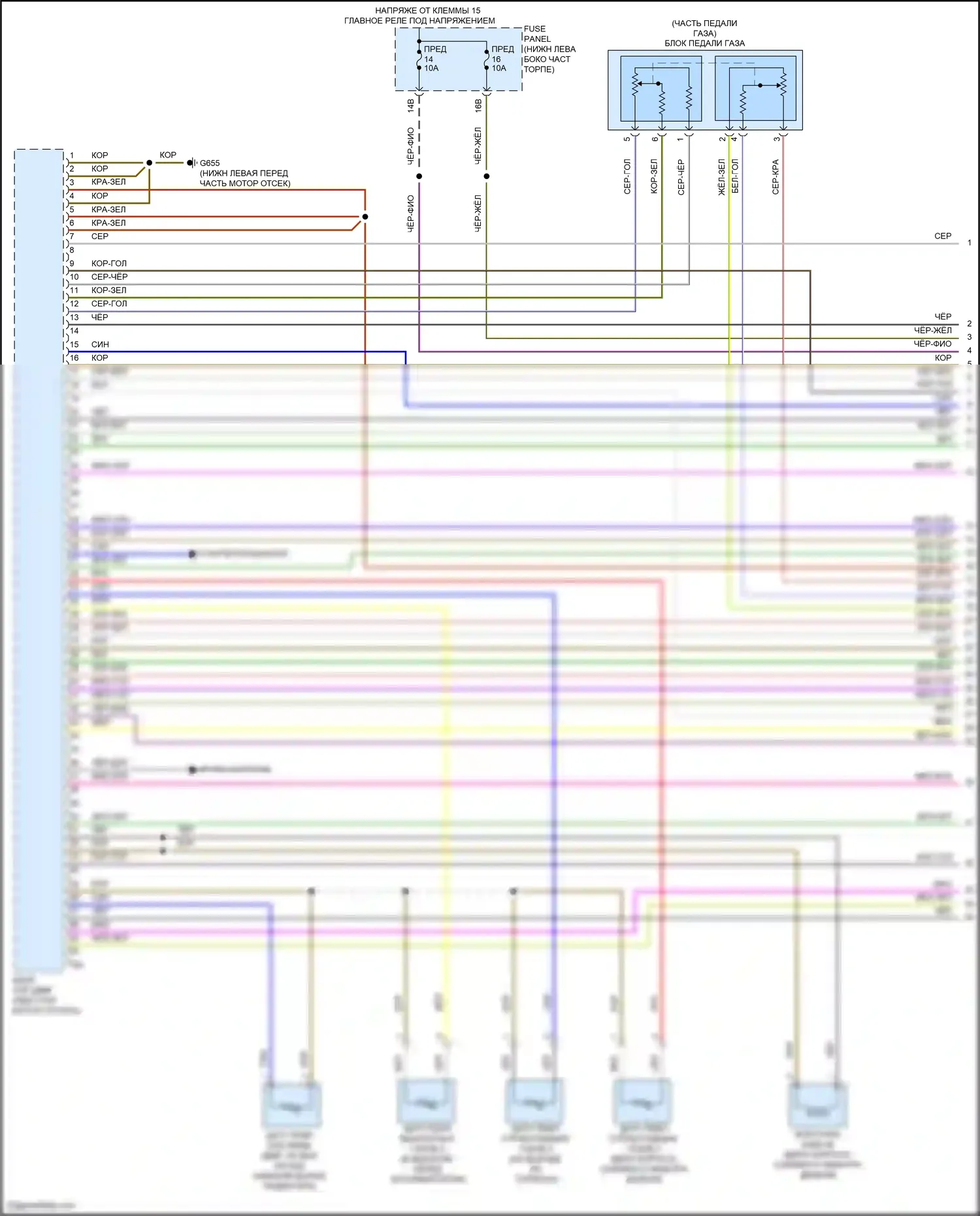 Bora Volkswagen III (2012-2018): Электросхема двигателя 2.0л турбо дизель (1 из 7) 
