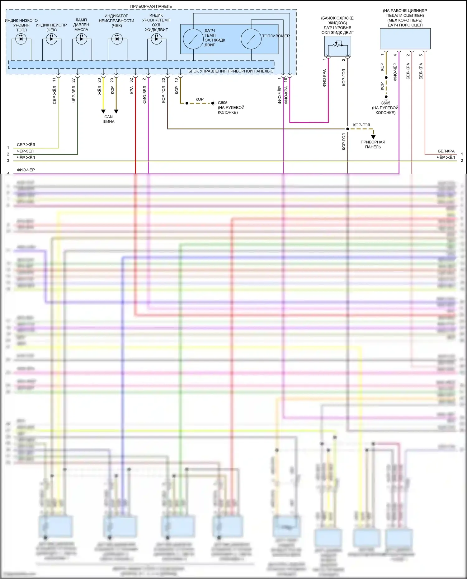 Bora Volkswagen III (2012-2018): Электросхема двигателя 2.0л турбо дизель (3 из 7) 