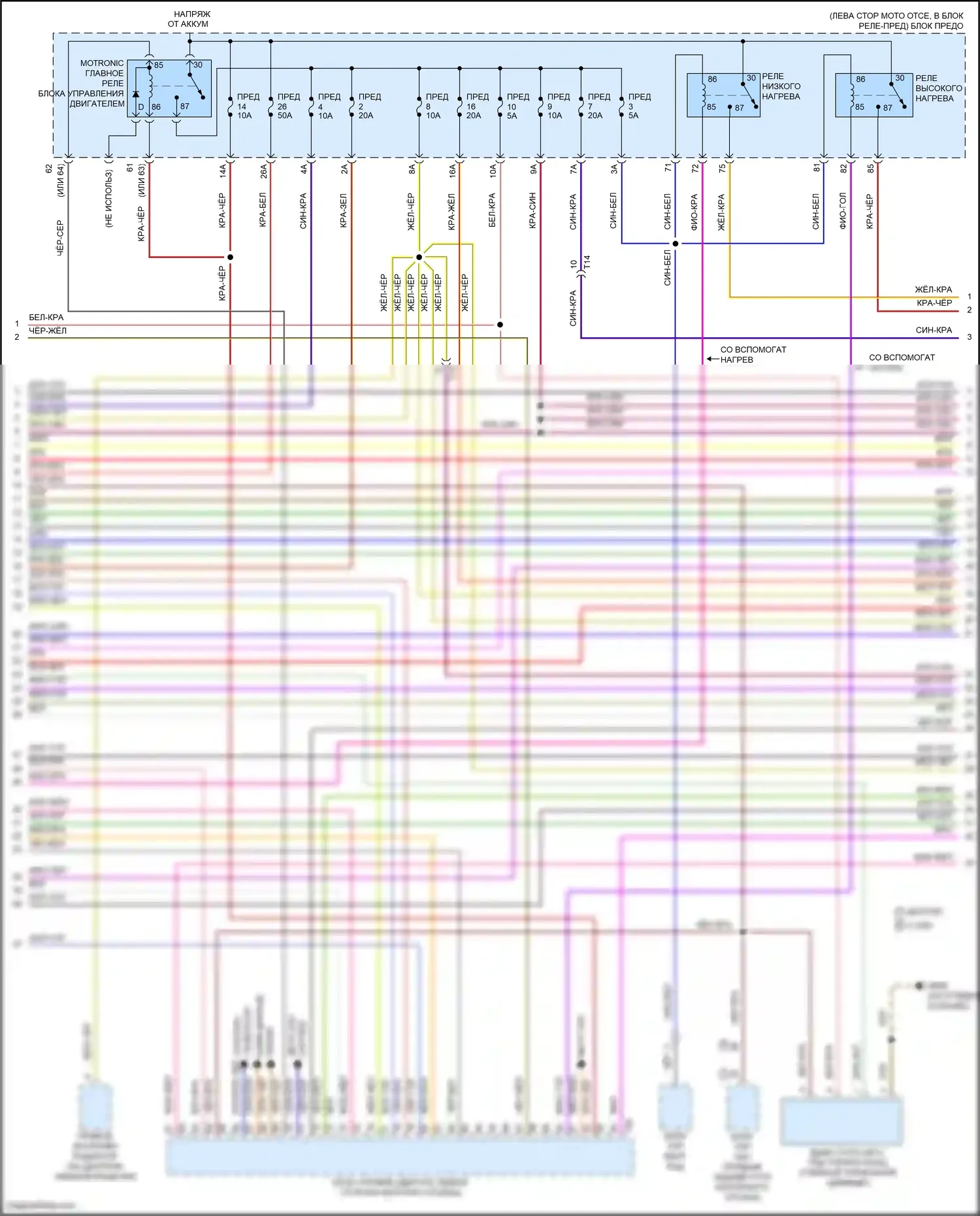 Bora Volkswagen III (2012-2018): Электросхема двигателя 2.0л турбо дизель (4 из 7) 