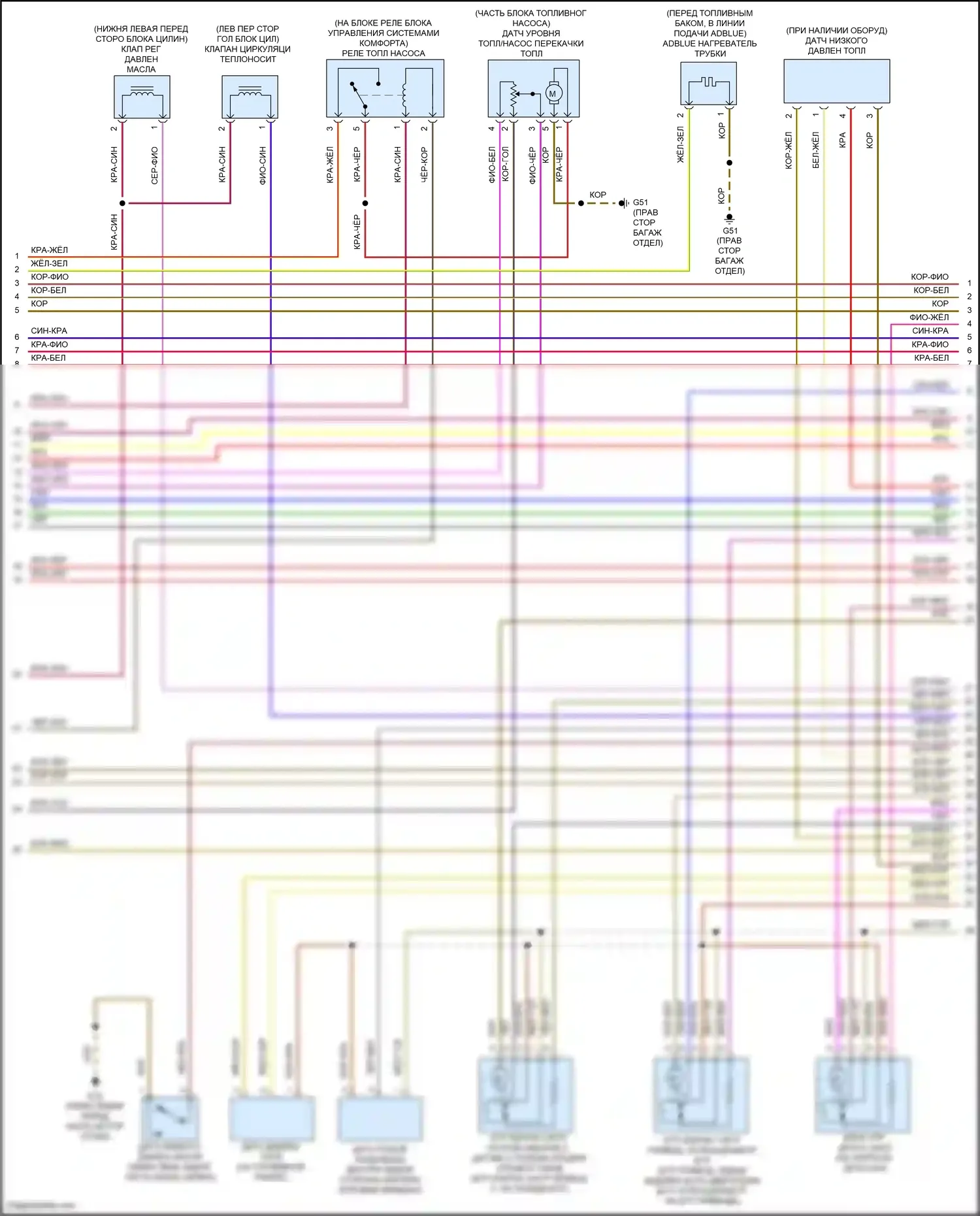 Bora Volkswagen III (2012-2018): Электросхема двигателя 2.0л турбо дизель (6 из 7) 