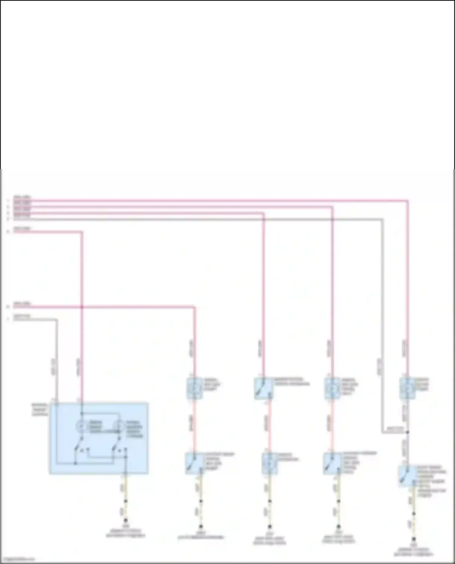 Bora Volkswagen III (2012-2018): Электросхема освещения салона, с низким уровнем оснащения (3 из 3) 