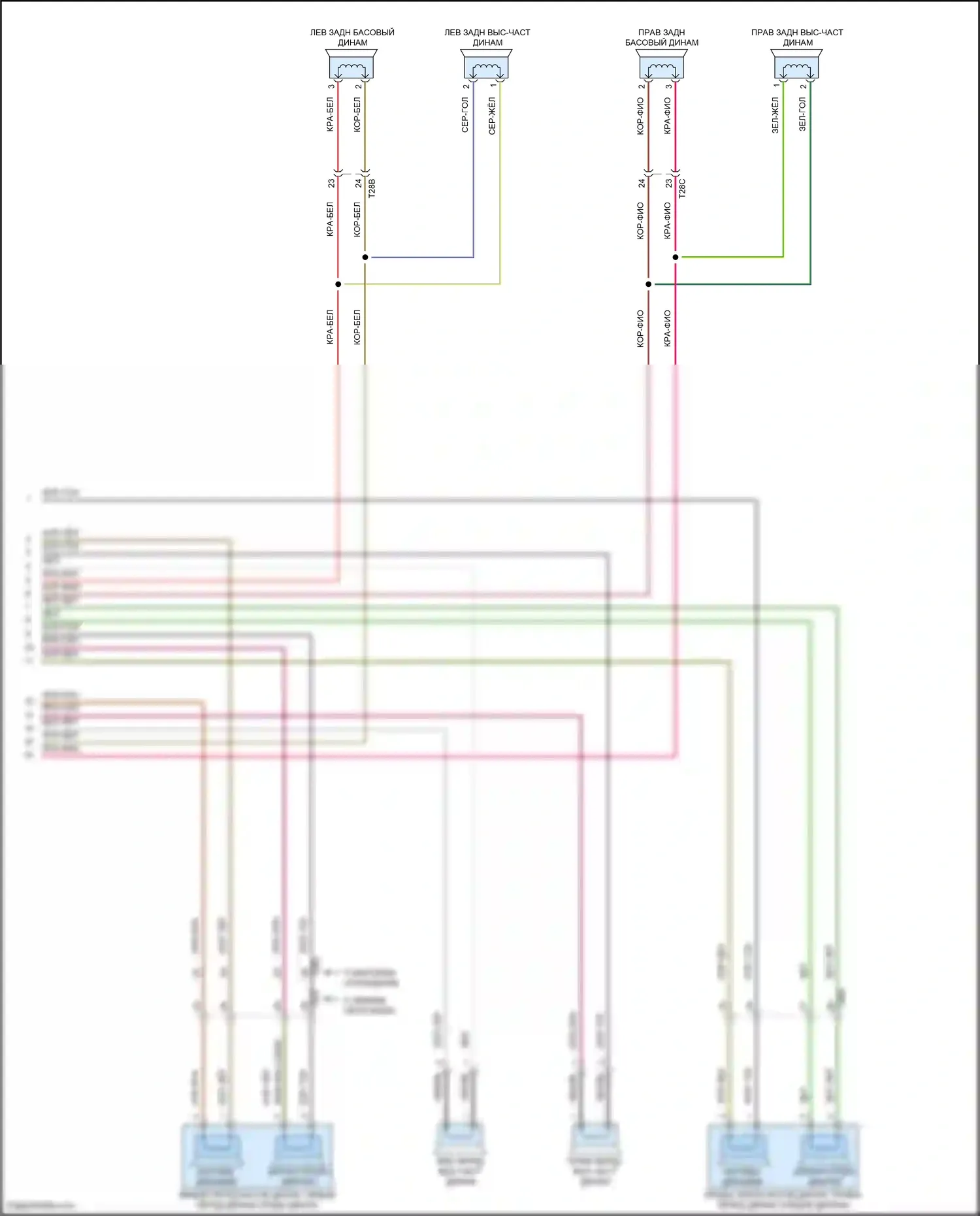 Bora Volkswagen III (2012-2018): Электросхема навигации, с усилителем (3 из 3) 