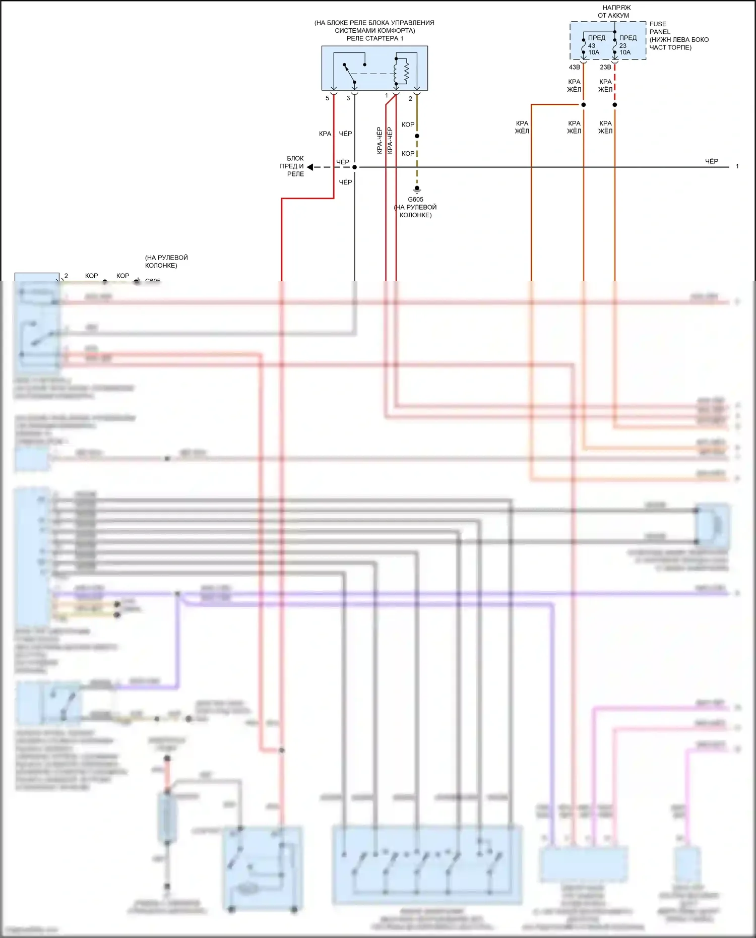 Bora Volkswagen III (2012-2018): 2.0л, электросхема стартера (1 из 2) 