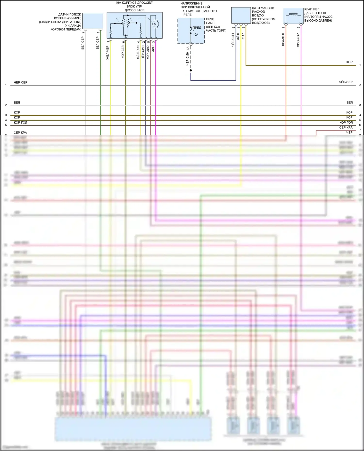 Eos Volkswagen I рестайлинг (2010-2015): Электросхема двигателя 2.0л турбо, ccta (5 из 6) 