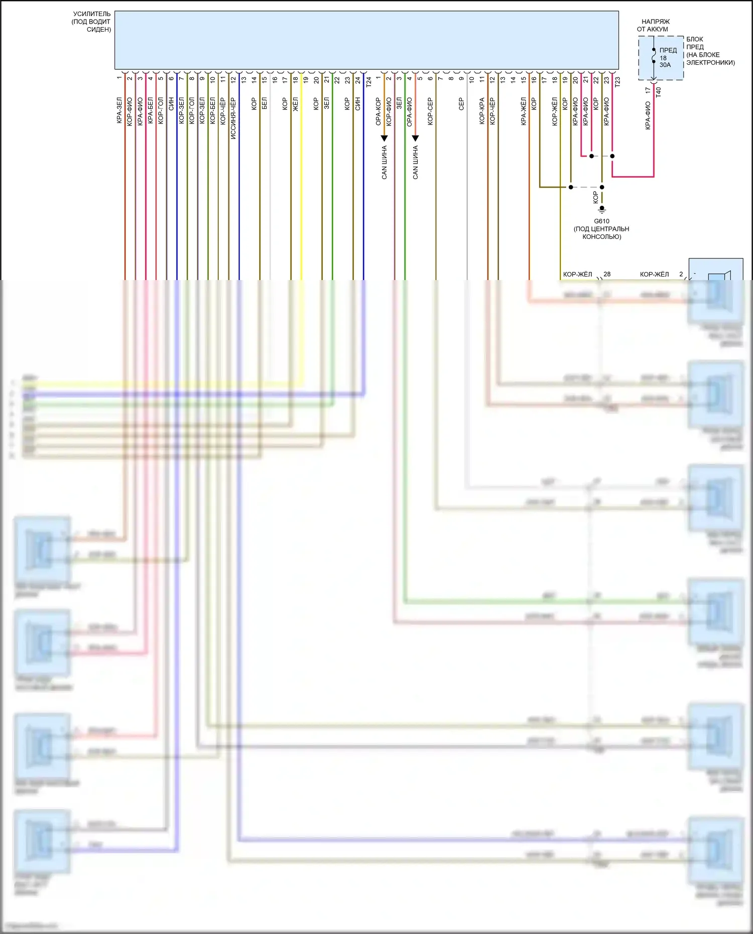 Eos Volkswagen I рестайлинг (2010-2015): Электросхема навигации, премиум (2 из 2) 