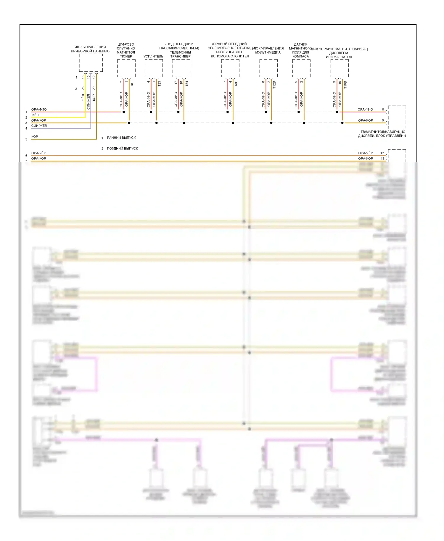 Eos Volkswagen I (2006-2011): Can шина электросхема (2 из 2) 