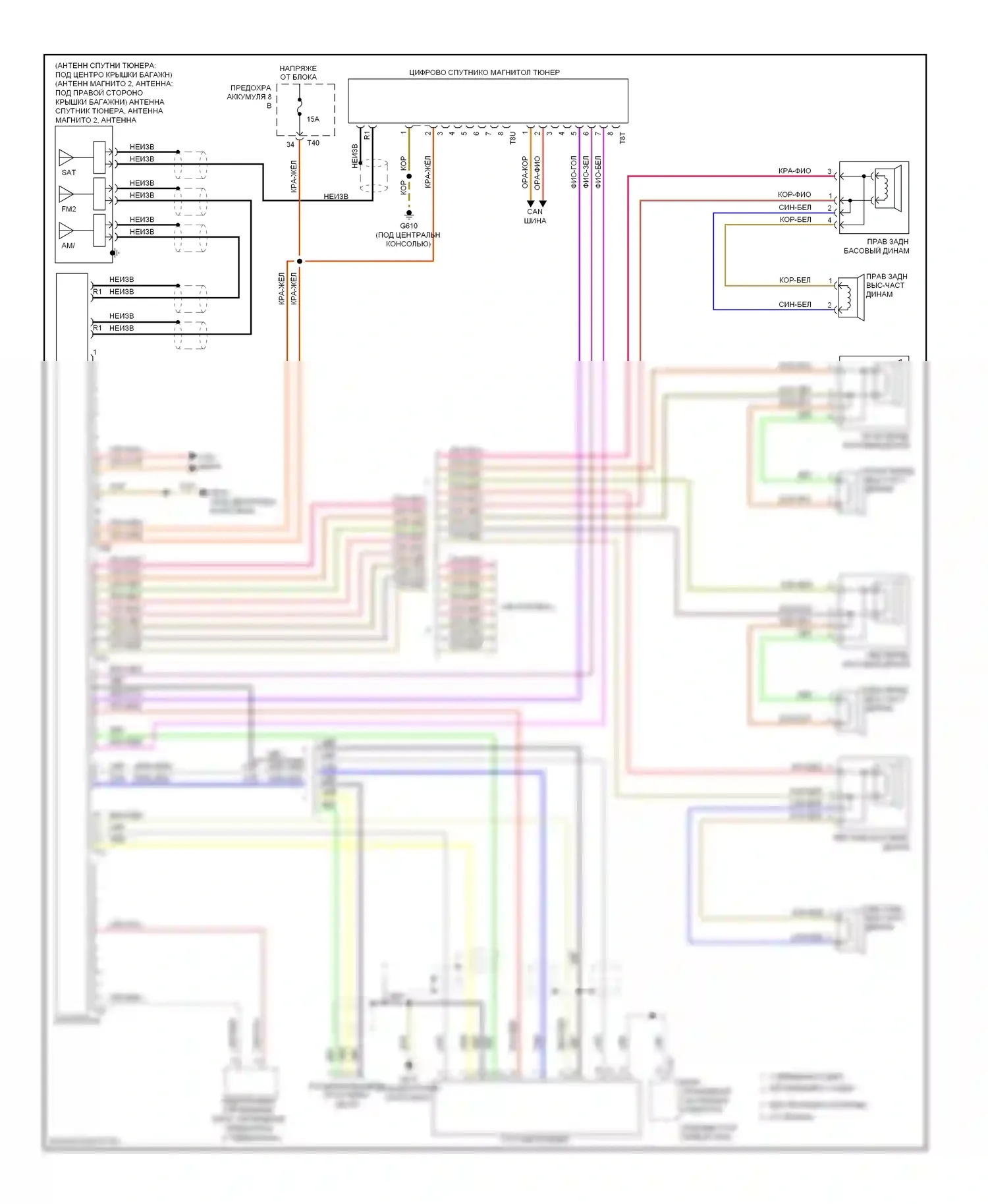 Eos Volkswagen I (2006-2011): Электросхема магнитолы, премиум 7 с цифровым спутниковым магнитола тюнером sdars 