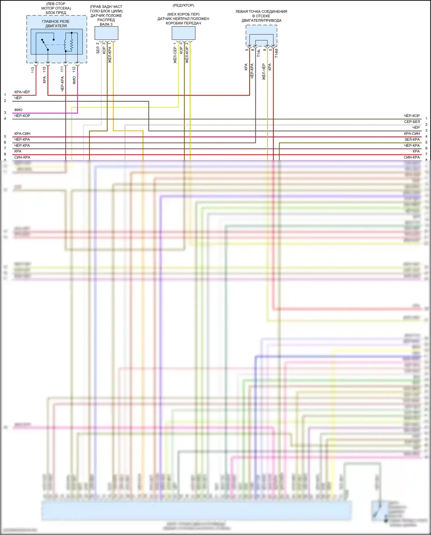 Golf GTI Volkswagen VII рестайлинг (2017-2020): Электросхема двигатель 2.0л турбо, электросхема органов управления двигателем (4 из 9) 